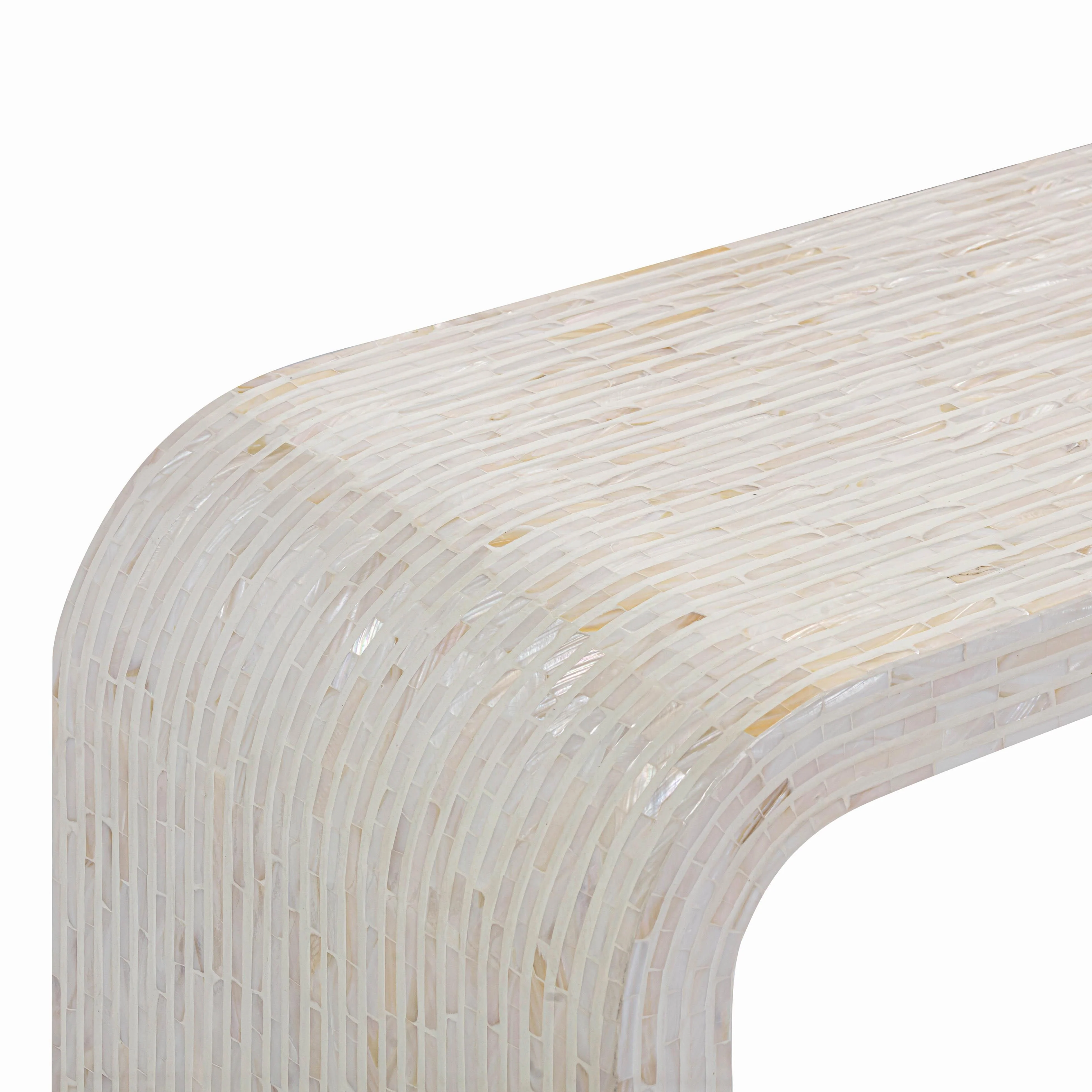 Opus Cream Capiz Shell Console Table - Image 4