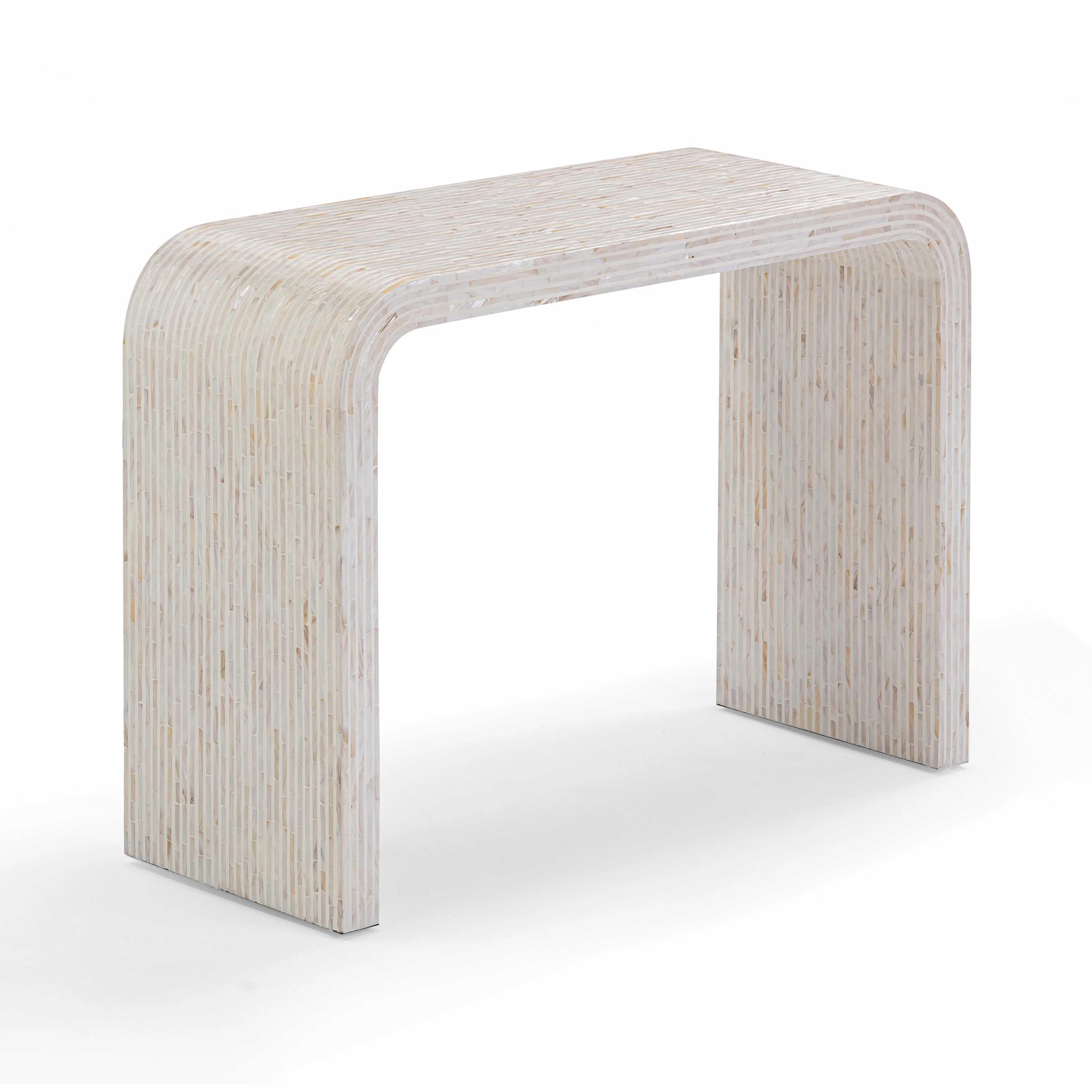 Opus Cream Capiz Shell Console Table - Image 8