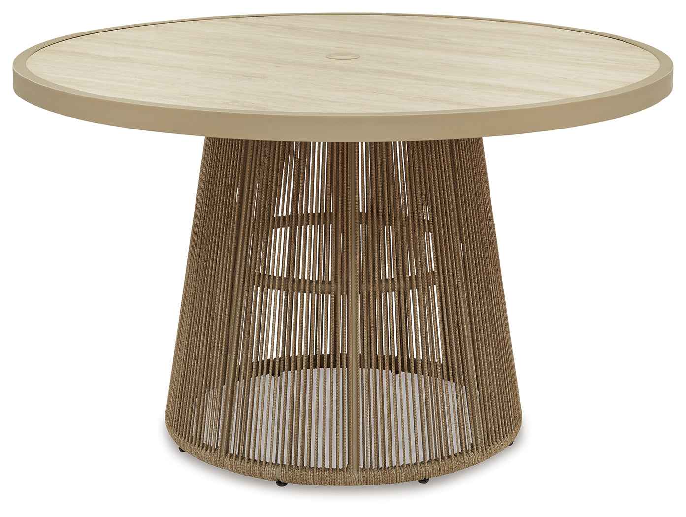 Orchard Beach Beige Outdoor Dining Table - Image 2