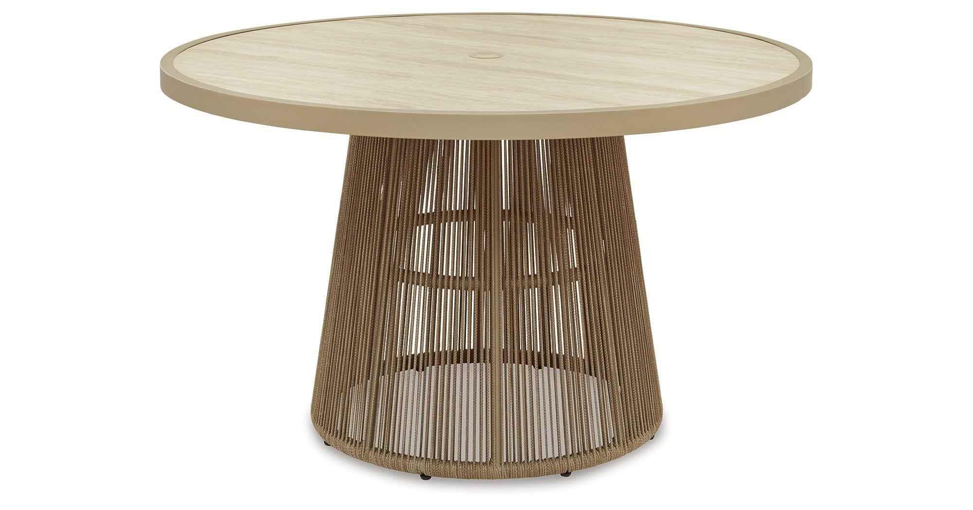 Orchard Beach Beige Outdoor Dining Table - Image 6