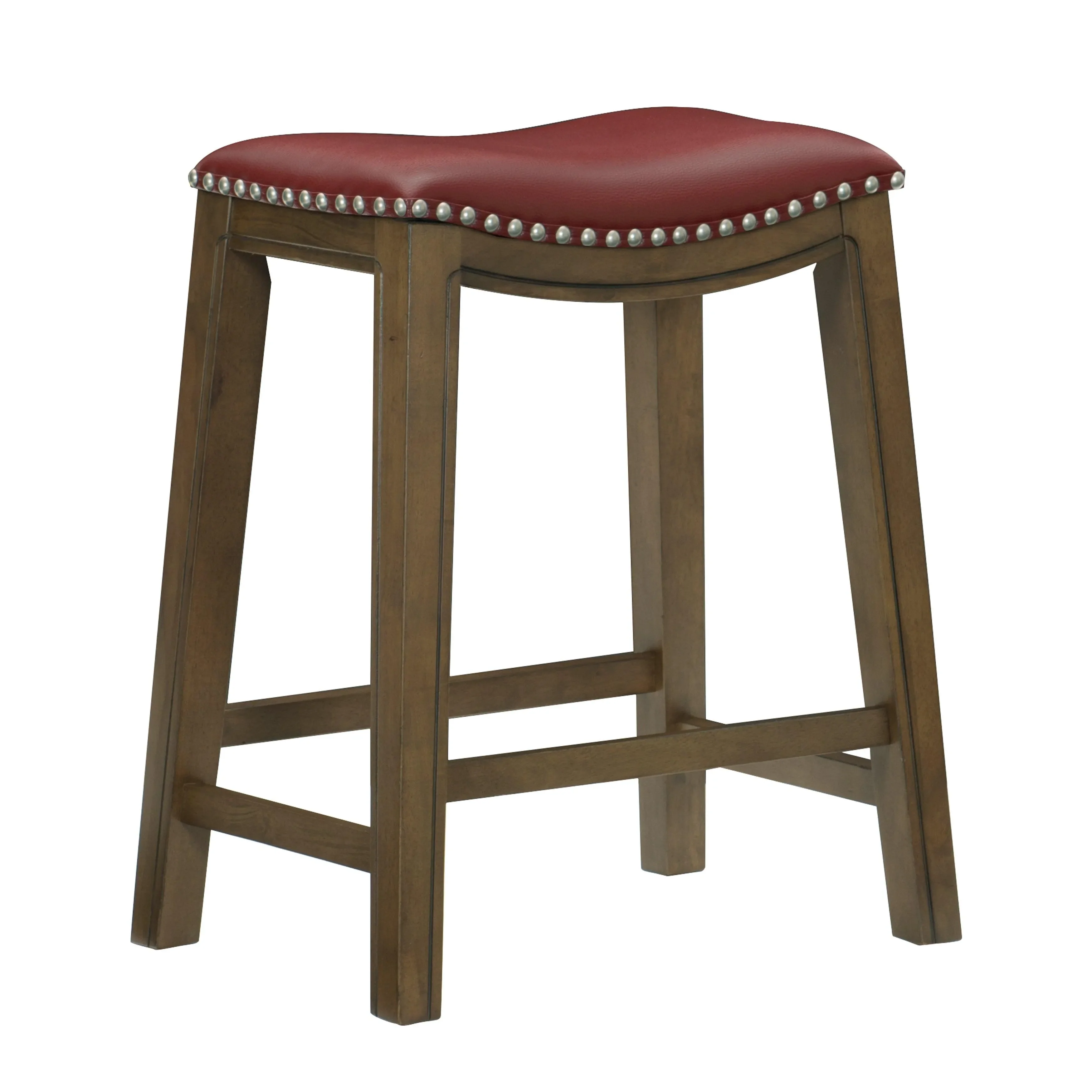 Ordway Red/Brown Counter Height Stool, Red - Image 5