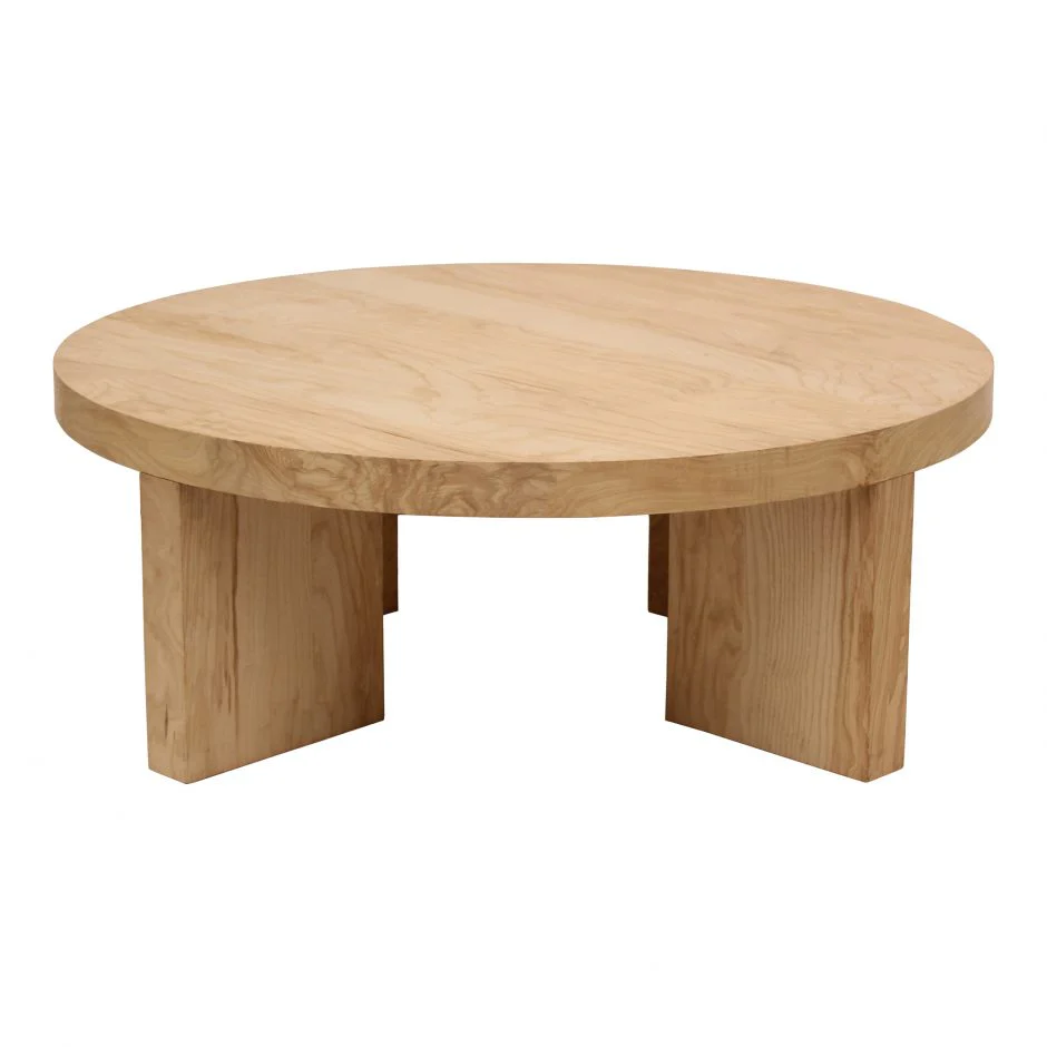 Oregon Round Coffee Table - Blonde - Image 2