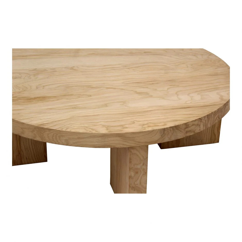 Oregon Round Coffee Table - Blonde - Image 4