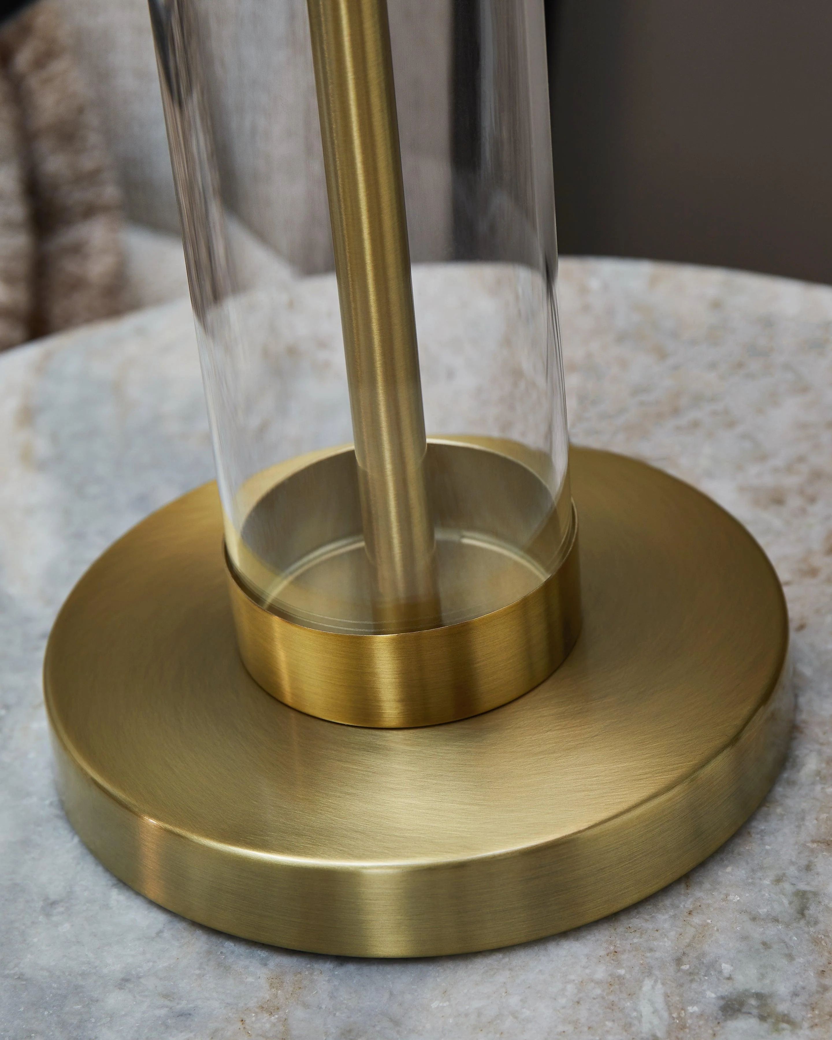 Orenman Clear/Brass Finish Table Lamp - Image 3