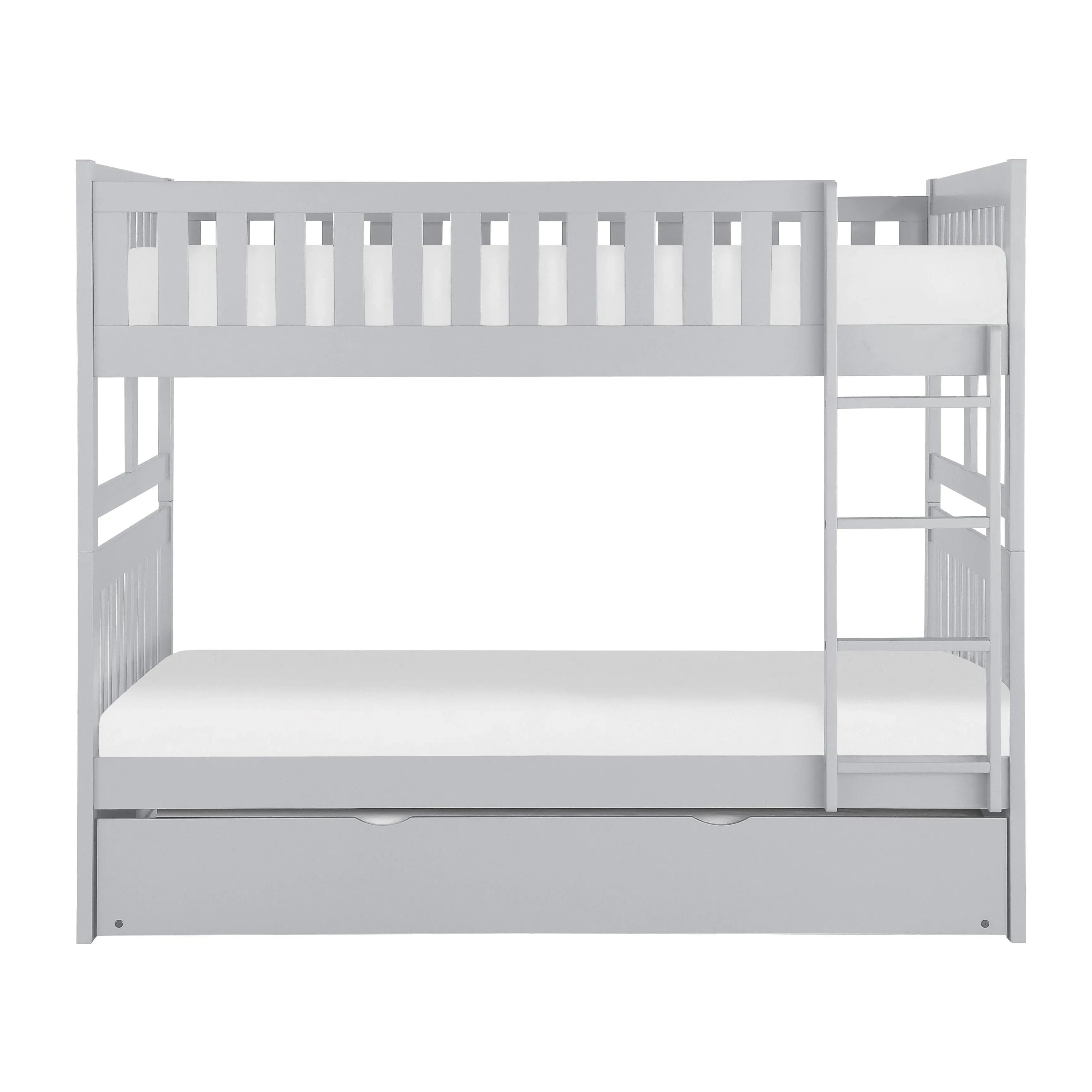Orion Gray Full/Full Bunk Bed with Twin Trundle - Image 3