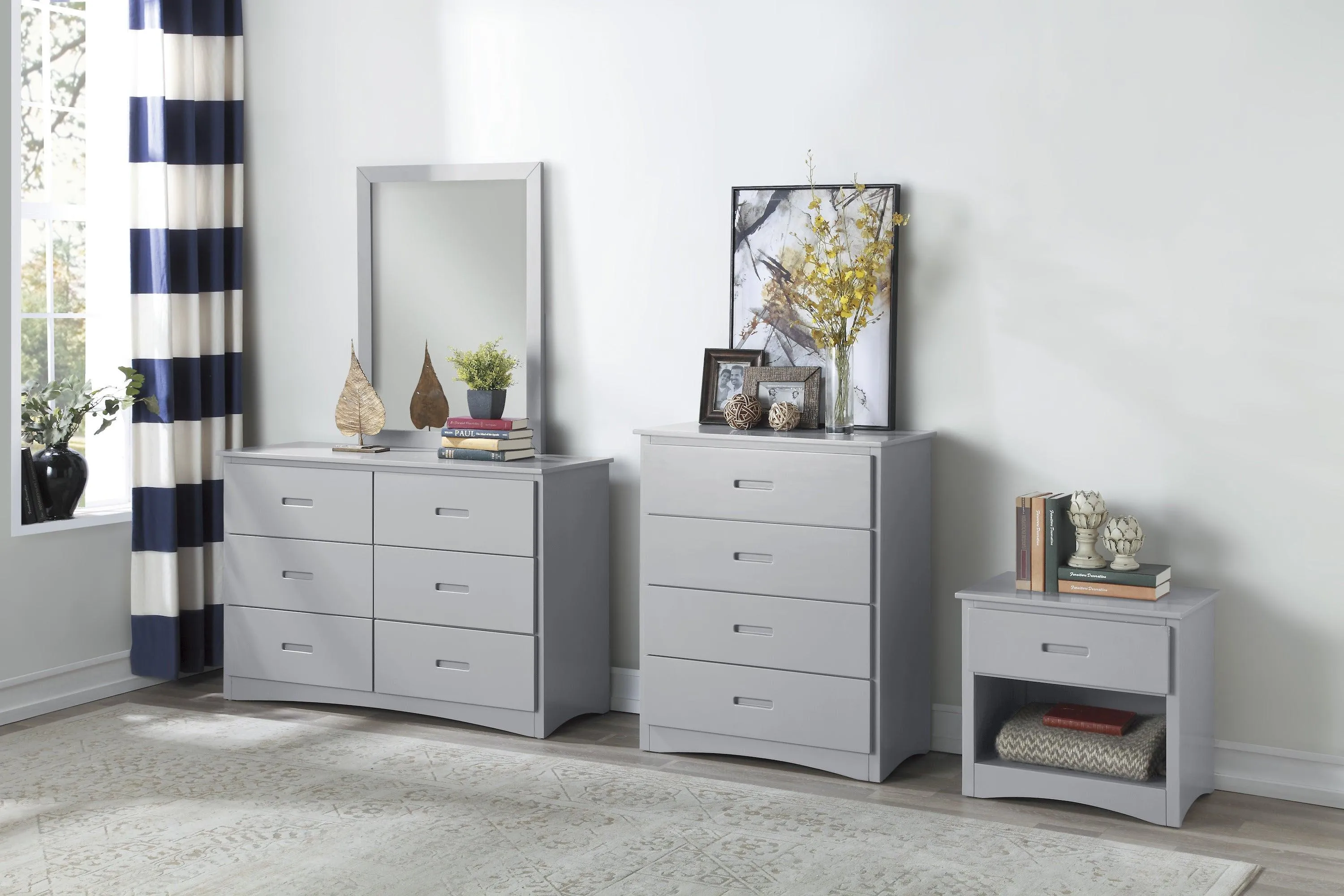 Orion Gray Nightstand - Image 2