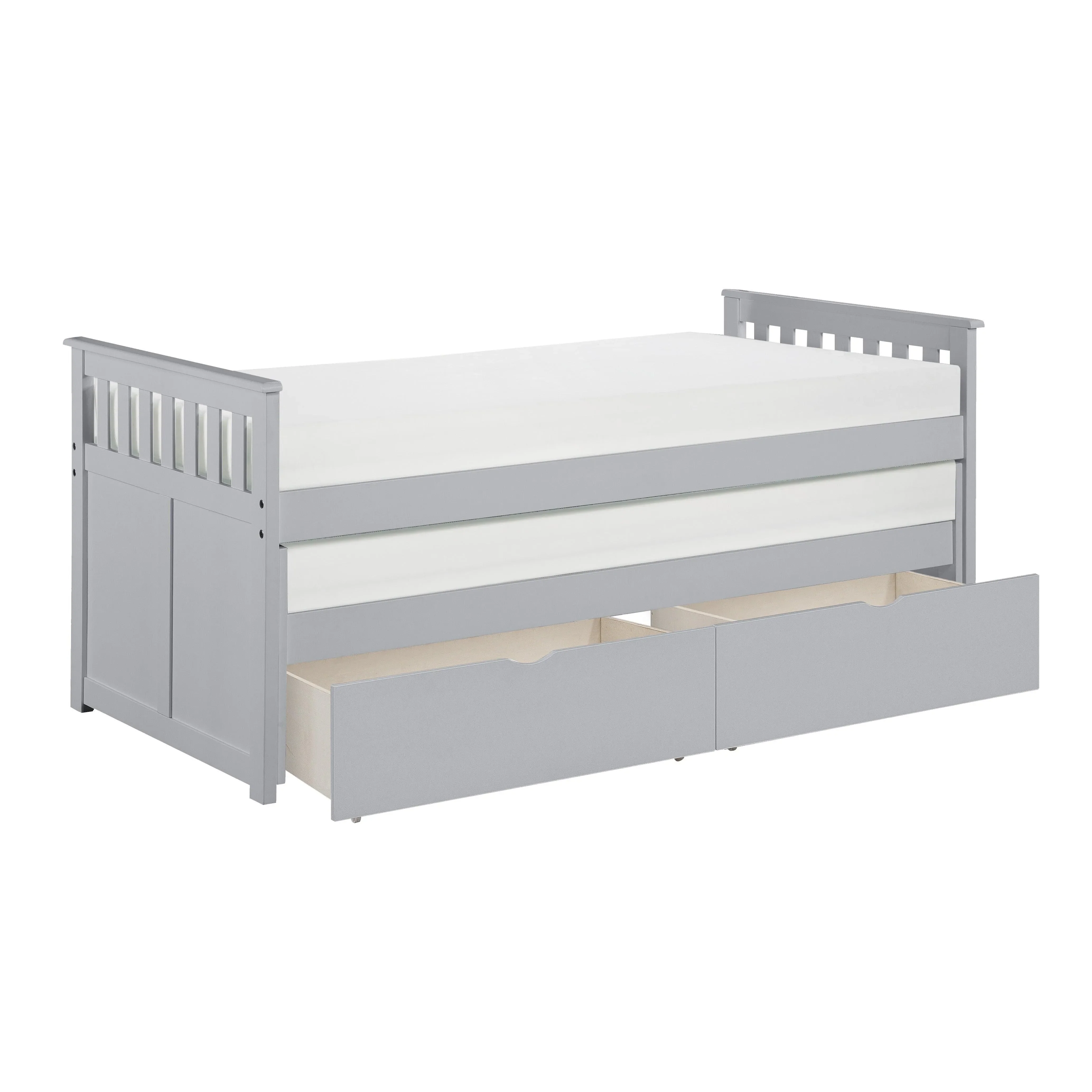 Orion Gray Twin/Twin Bed with Storage Boxes - Image 2