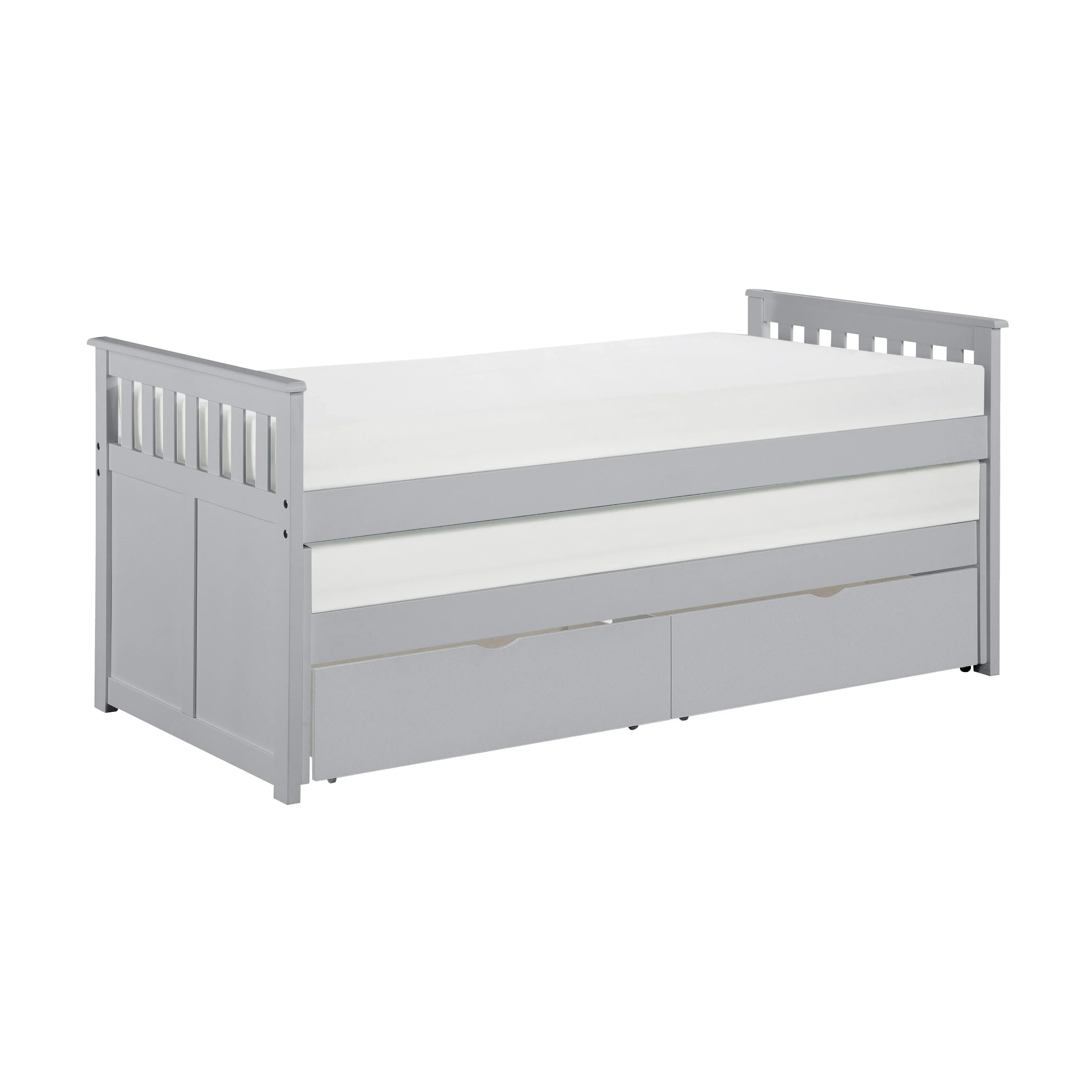 Orion Gray Twin/Twin Bed with Storage Boxes - Image 4