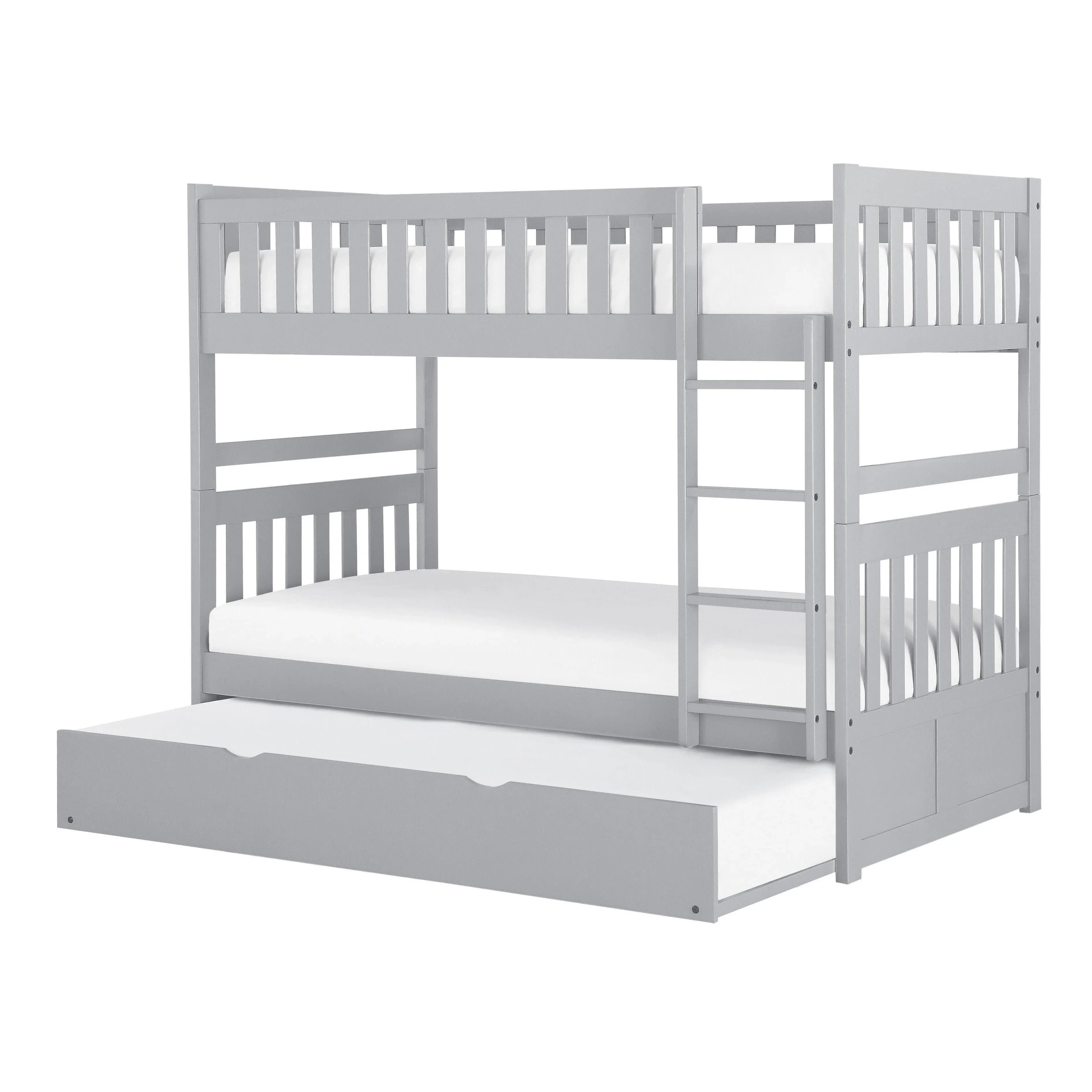 Orion Gray Twin/Twin Bunk Bed with Twin Trundle - Image 2