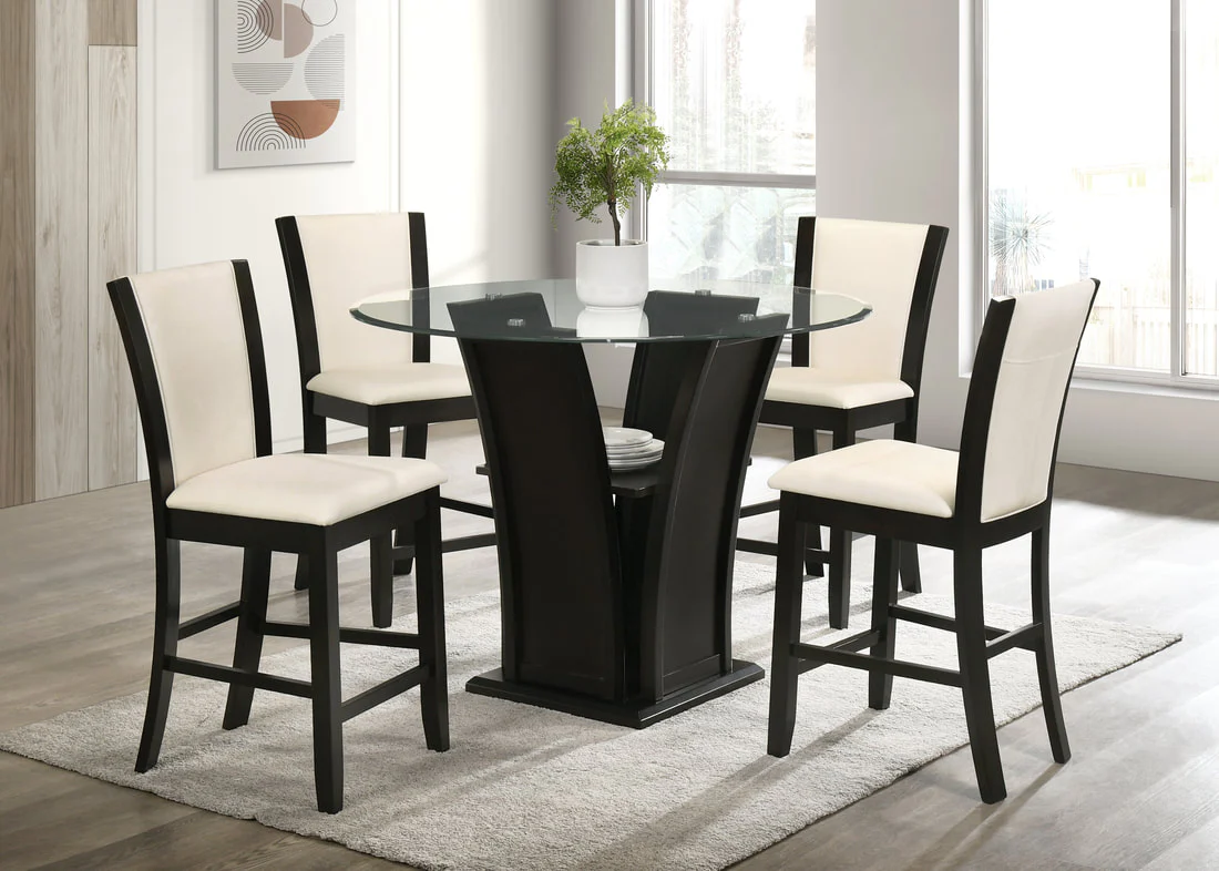 Orlando White 5-Piece Dining Room Set