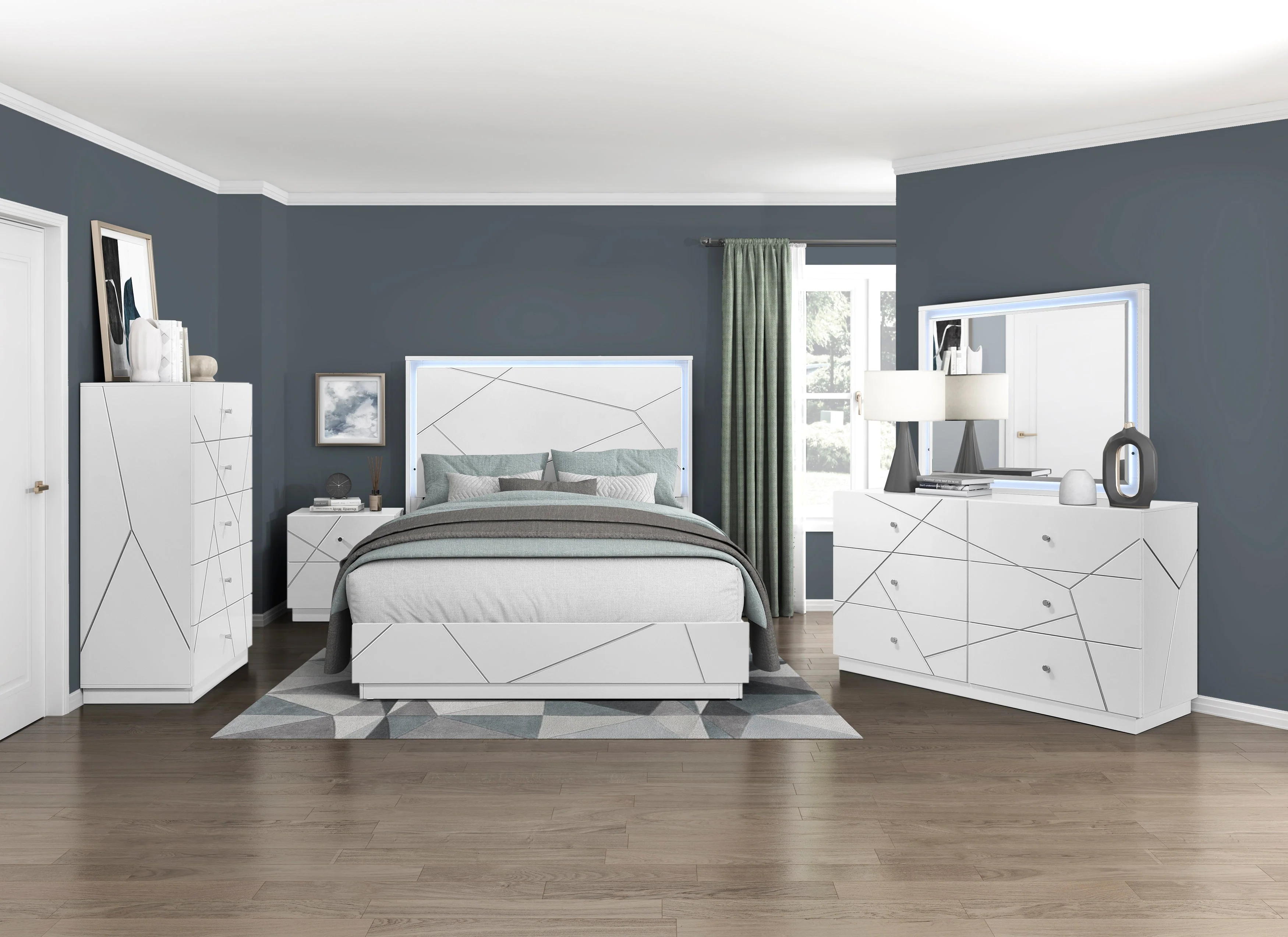 Orlo White Dresser - Image 6