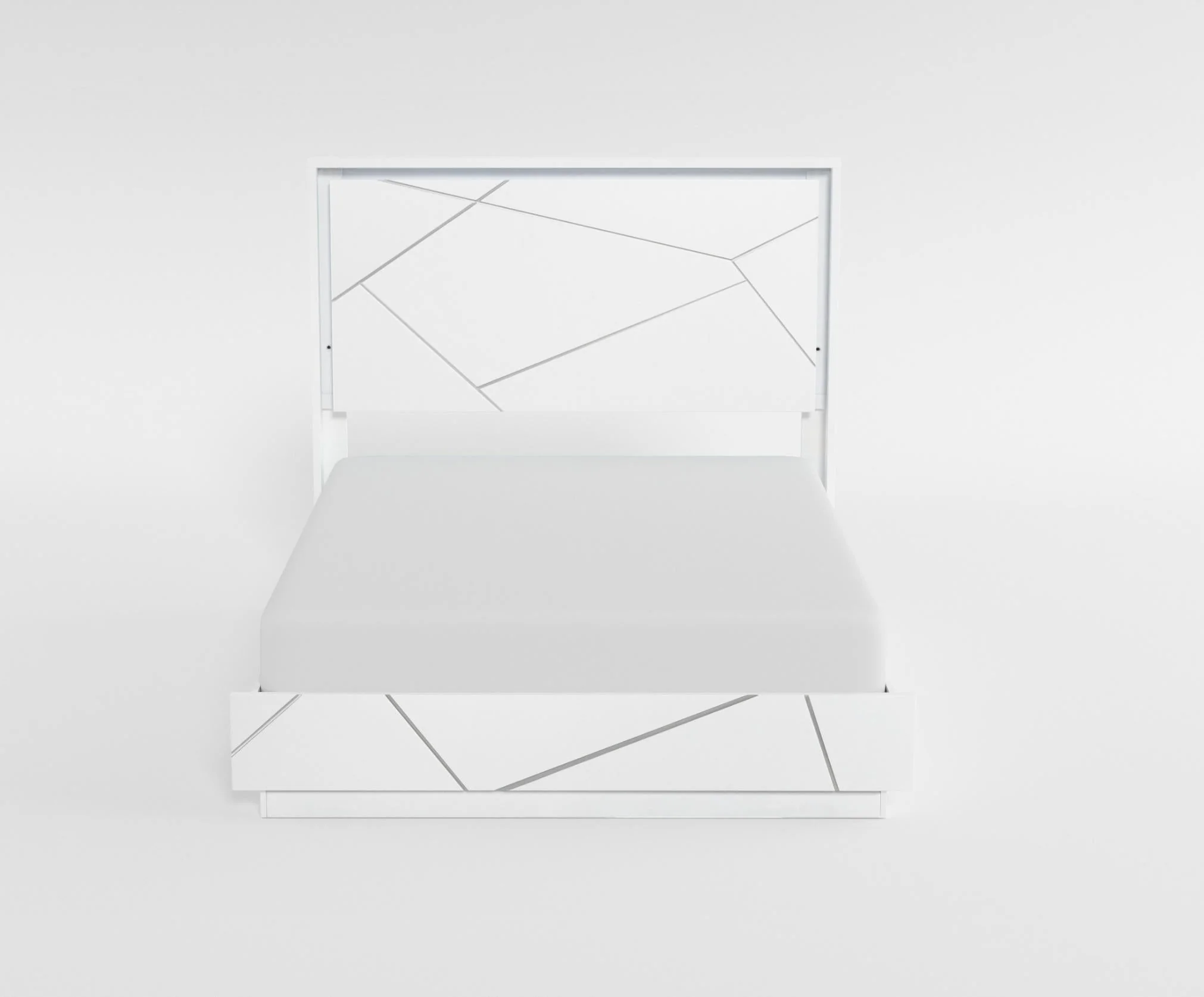 Orlo White Eastern King Bed - Image 2