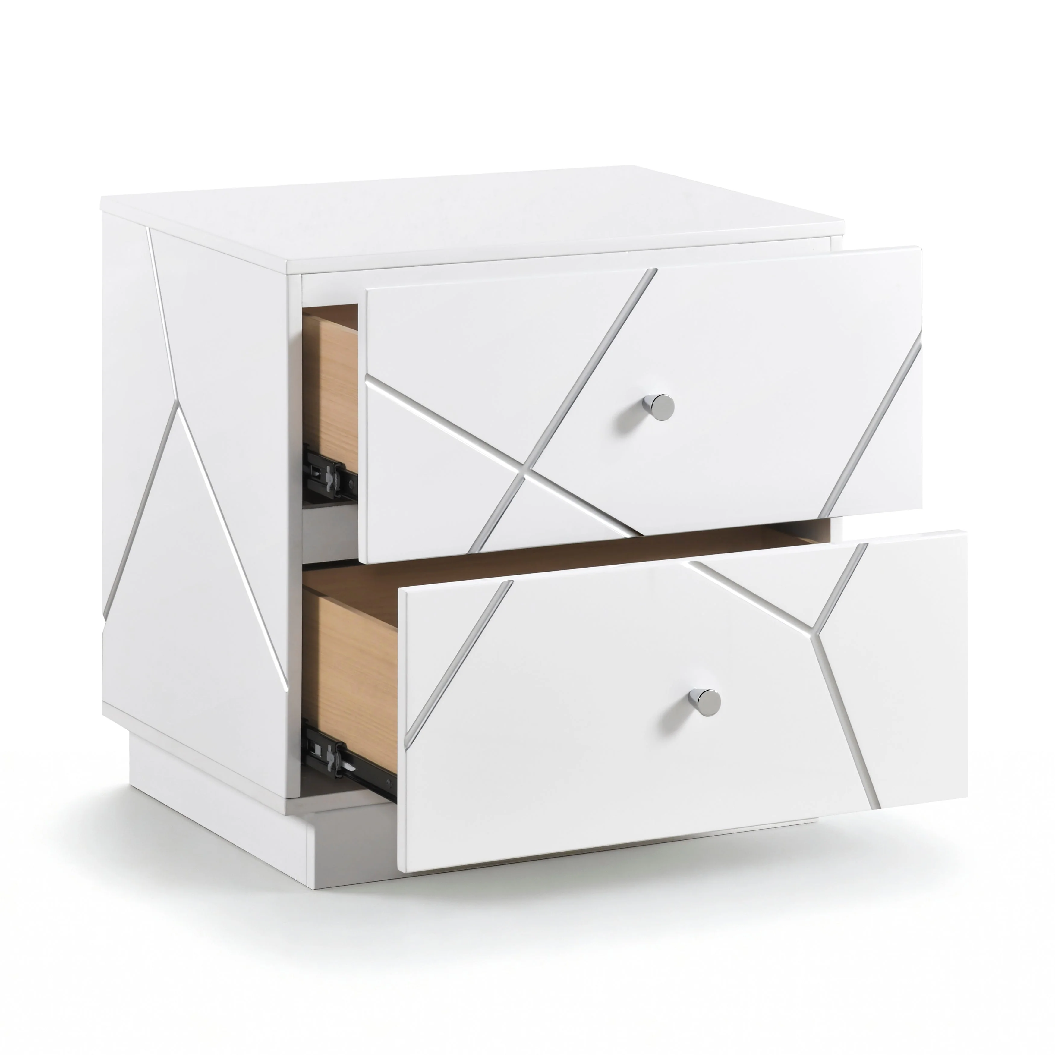 Orlo White Night Stand - Image 3