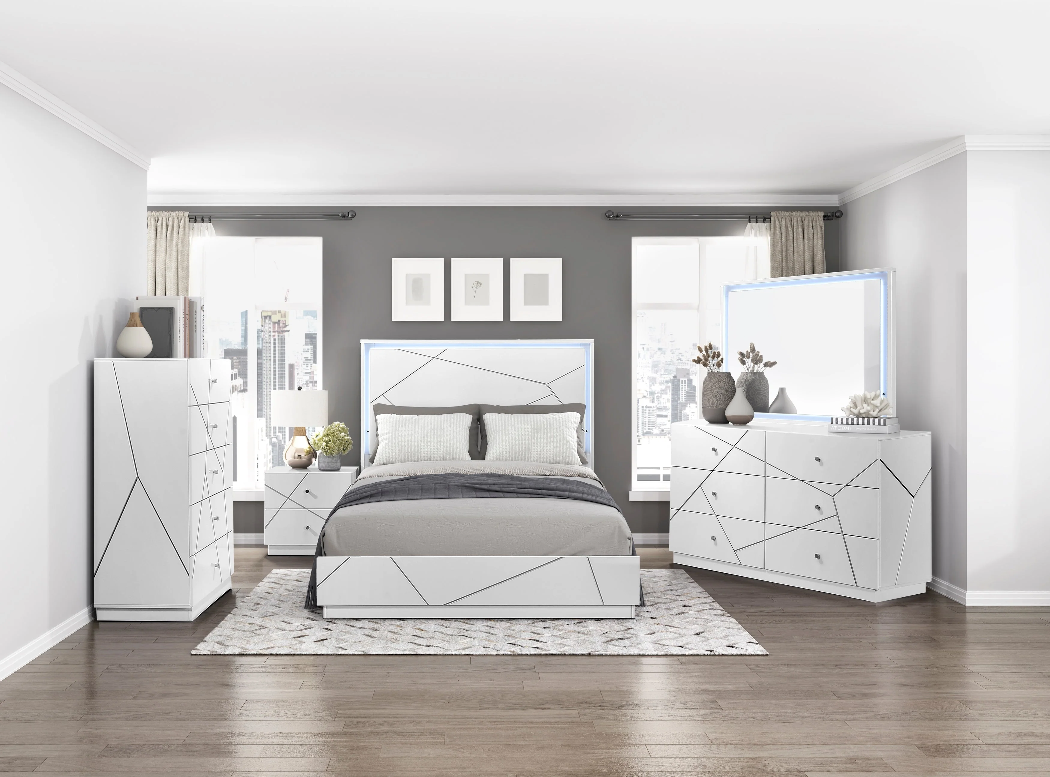 Orlo White Queen Bed - Image 12