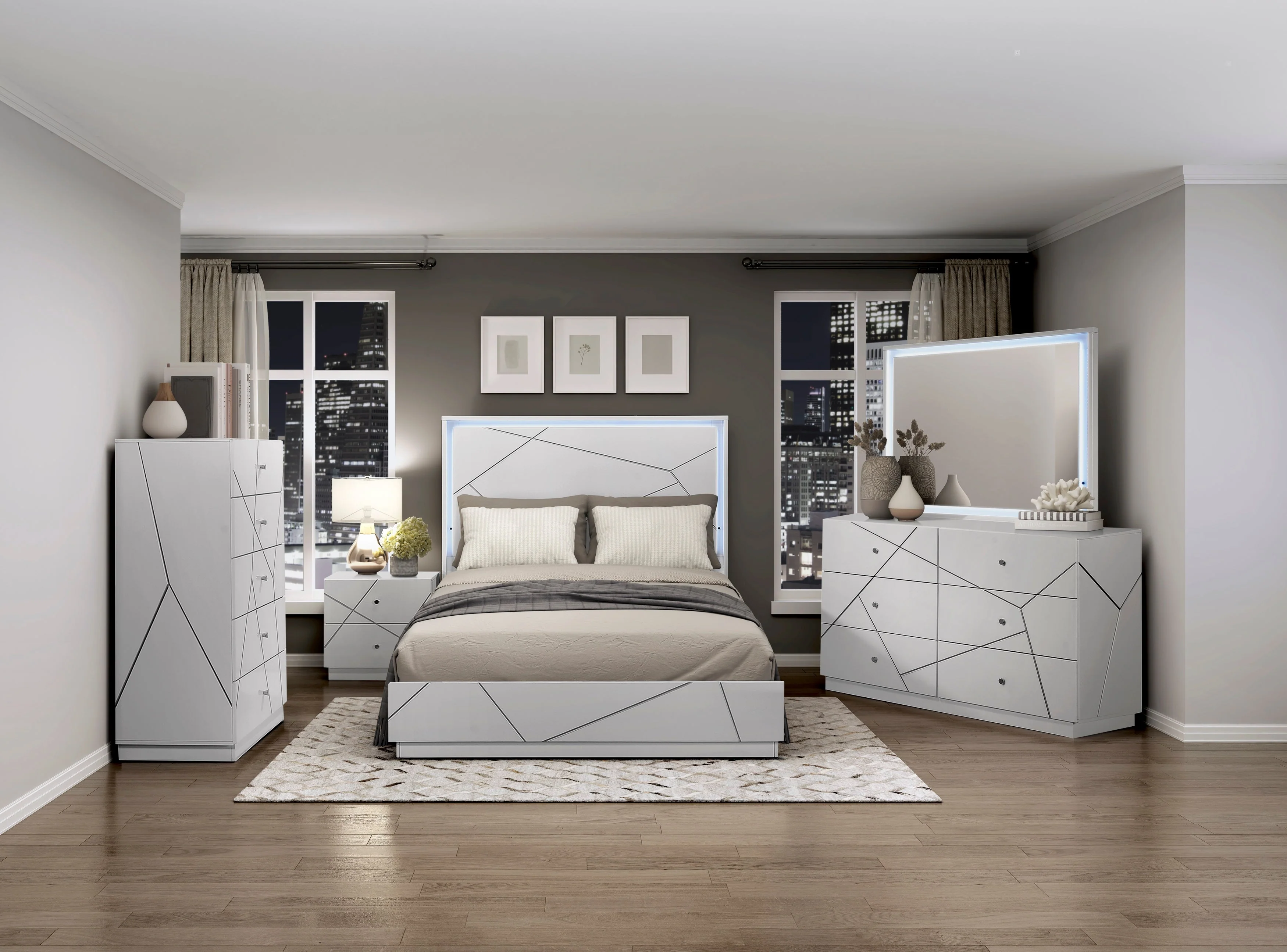 Orlo White Queen Bed - Image 13