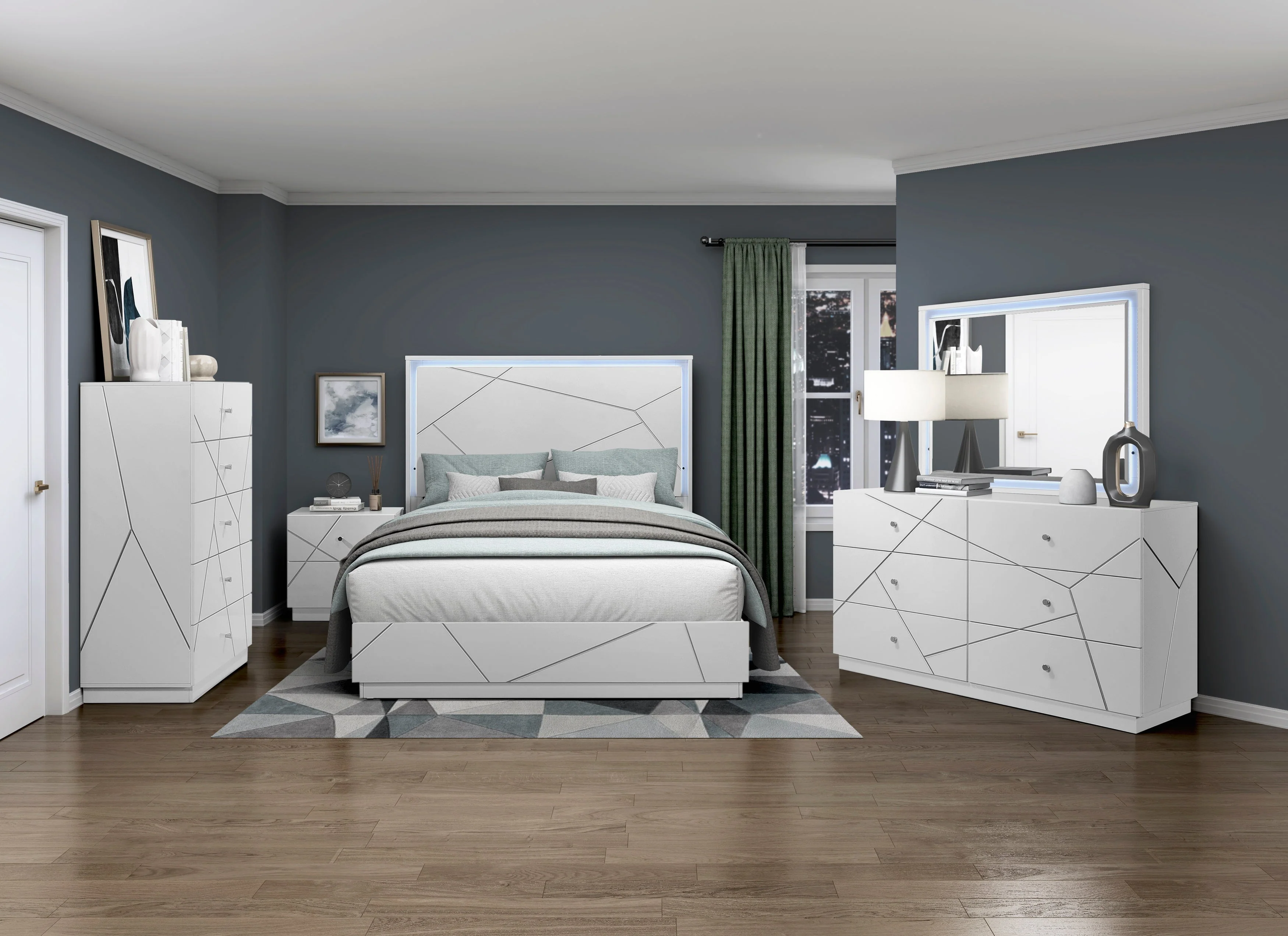 Orlo White Queen Bed - Image 15
