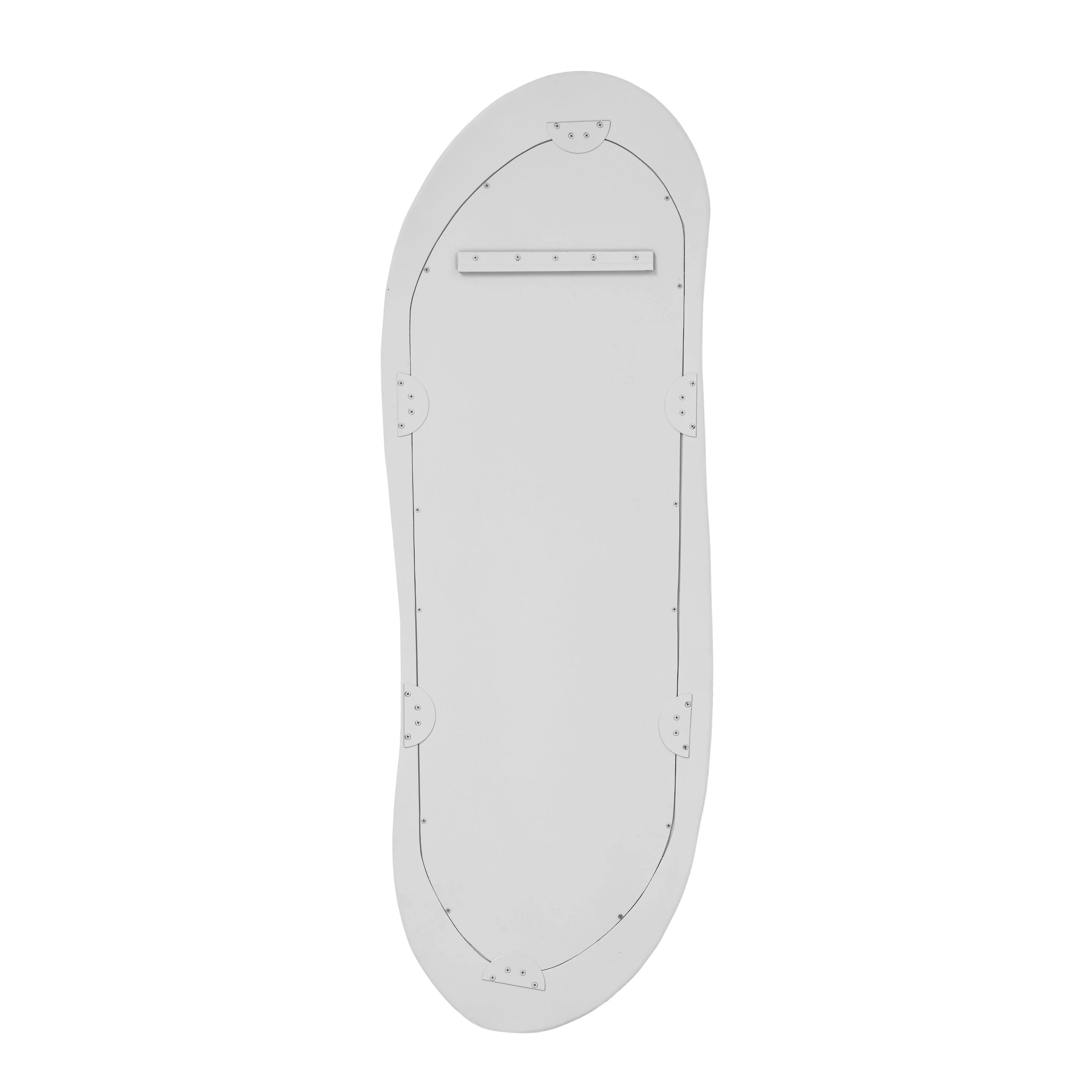 Orpheus 20"X59" Ribbed Faux Stone Fiberglass Floor Mirror - Image 4