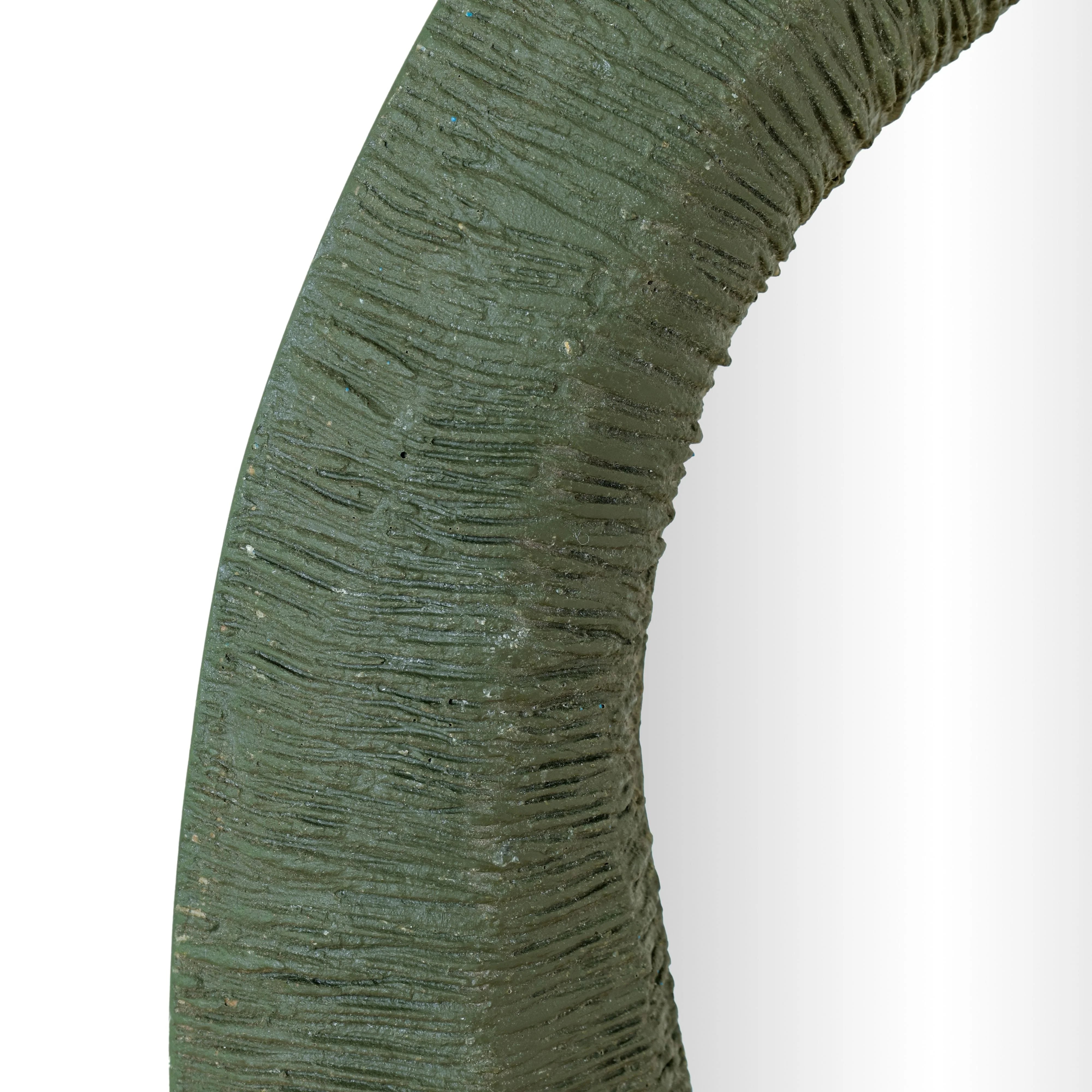 Orpheus 22"X28" Ribbed Forest Green Fiberglass Thick Wall Mirror - Image 3