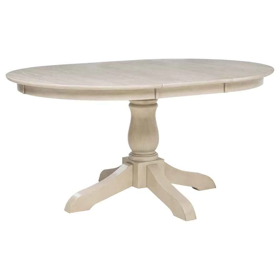 Orrison Linen 7-piece Oval 62-inch Extension Leaf Dining Set - Image 2