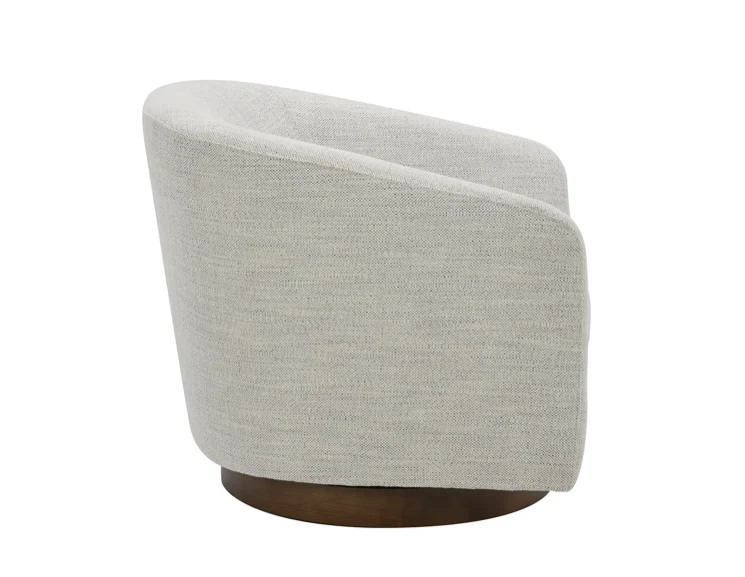 Oscy Swivel Chair Splashed White - Image 4