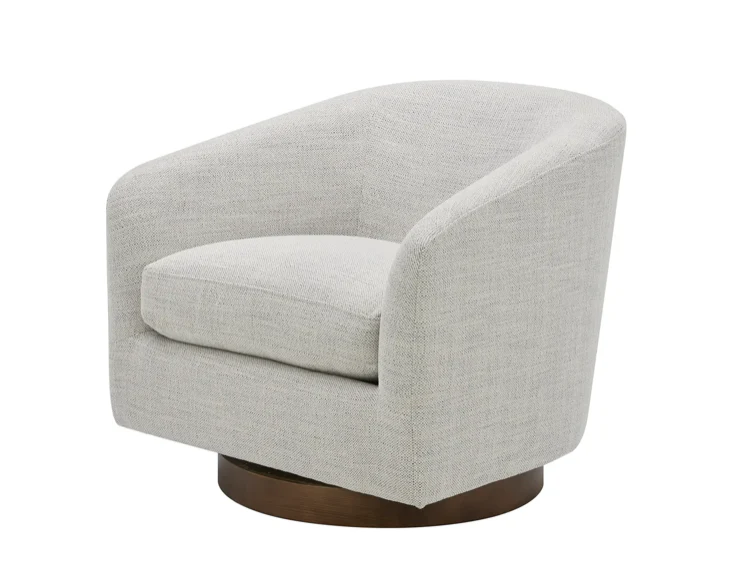 Oscy Swivel Chair Splashed White - Image 6