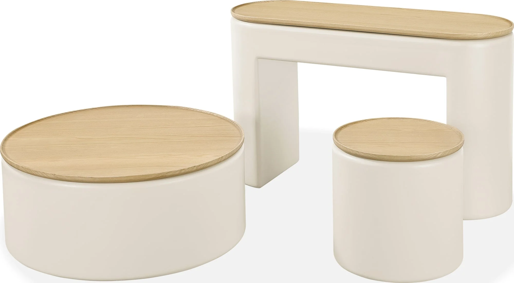 Oskar Barley Lift Top Round Coffee Table - Image 4