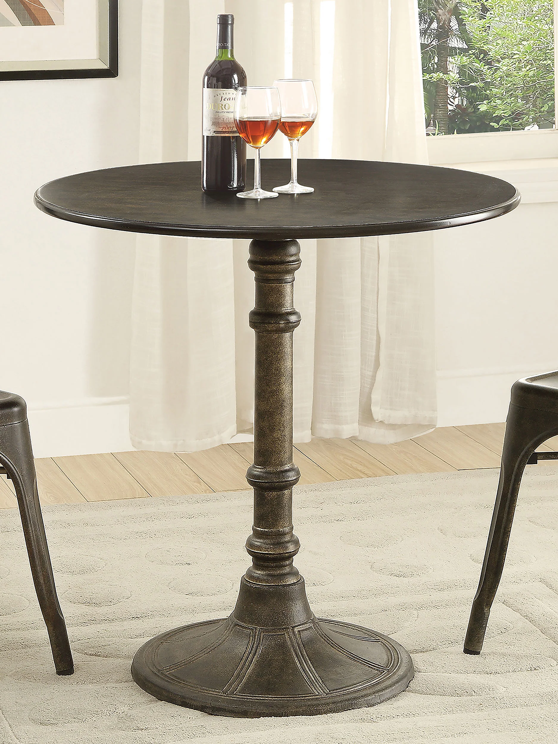 Oswego Bronze Round 30-inch Bistro Dining Table
