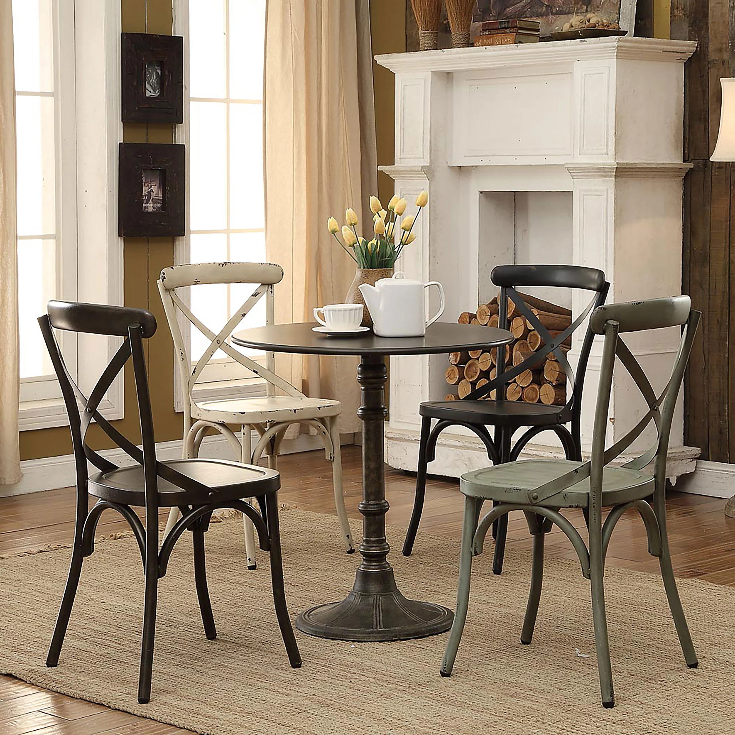 Oswego Bronze Round 30-inch Bistro Dining Table - Image 6