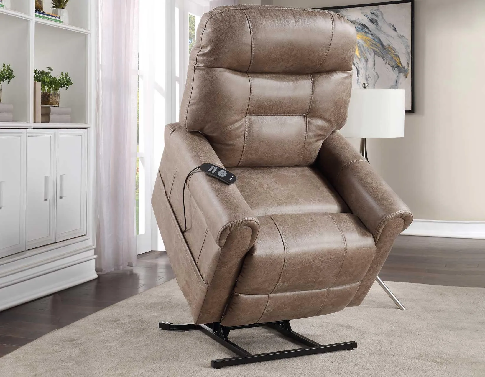 Ottawa Camel Power Lift Chair with Heat and Massage - Image 19