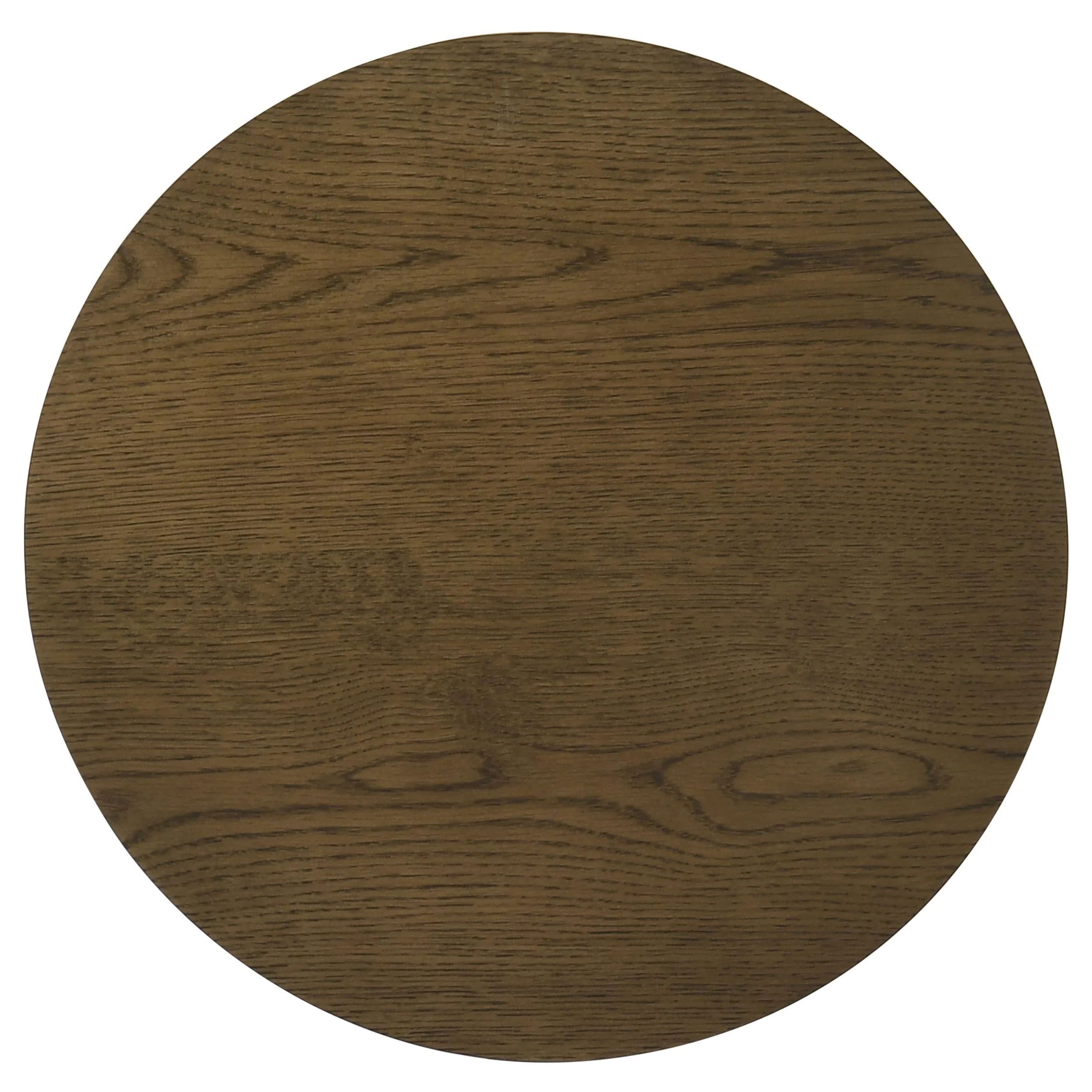 Ottowa Brown Round Wood Side End Table with Shelf - Image 6