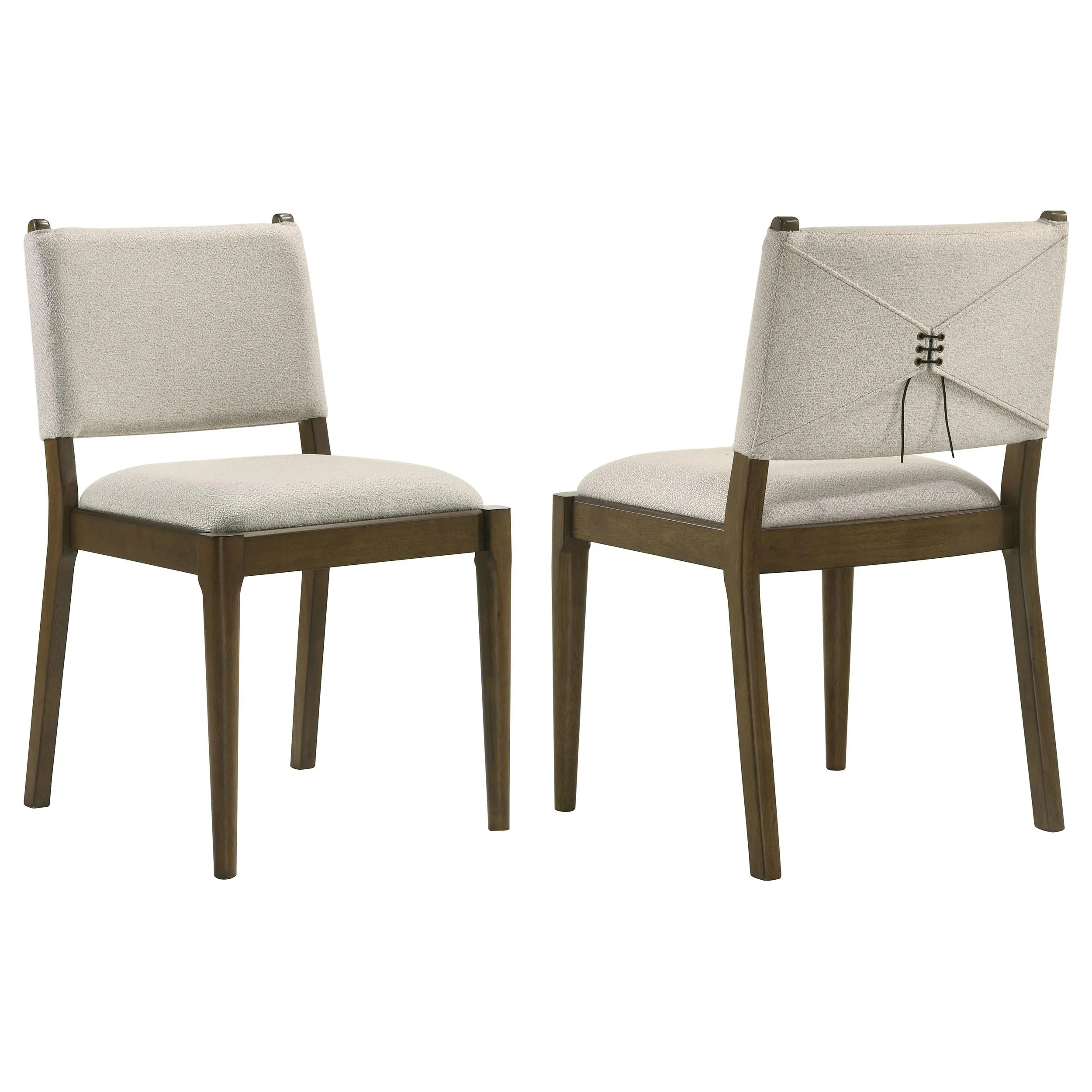 Ottowa Brown Upholstered Dining Side Chair, Set of 2