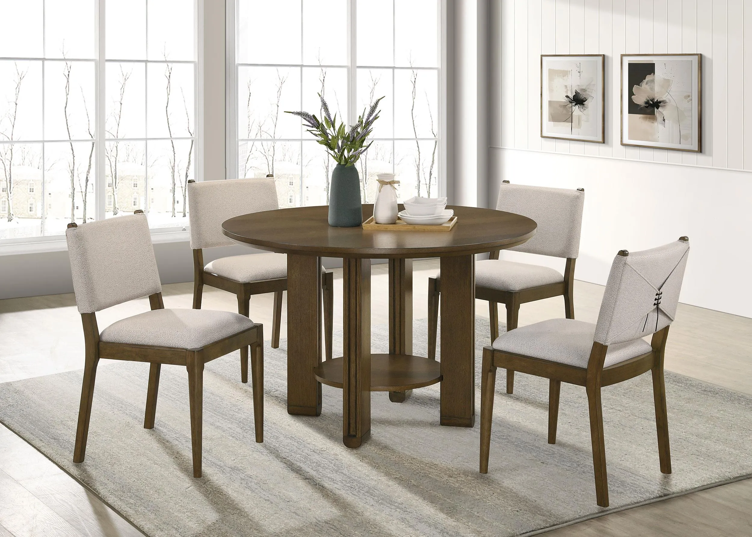 Ottowa Brown Upholstered Dining Side Chair, Set of 2 - Image 14