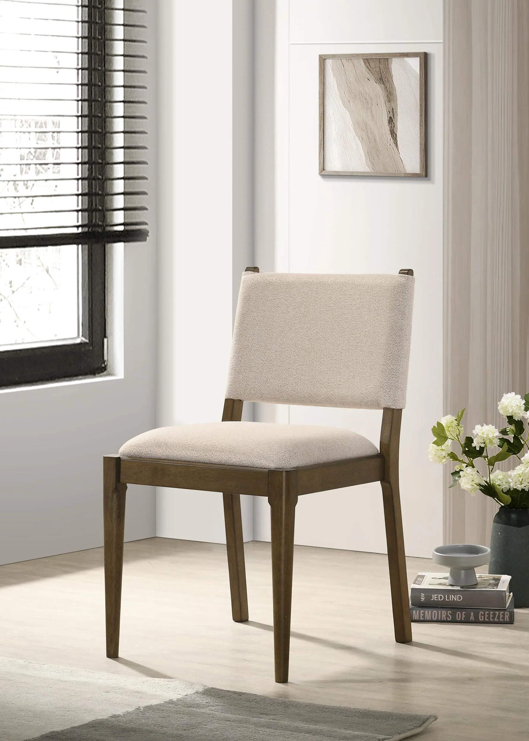 Ottowa Brown Upholstered Dining Side Chair, Set of 2 - Image 2