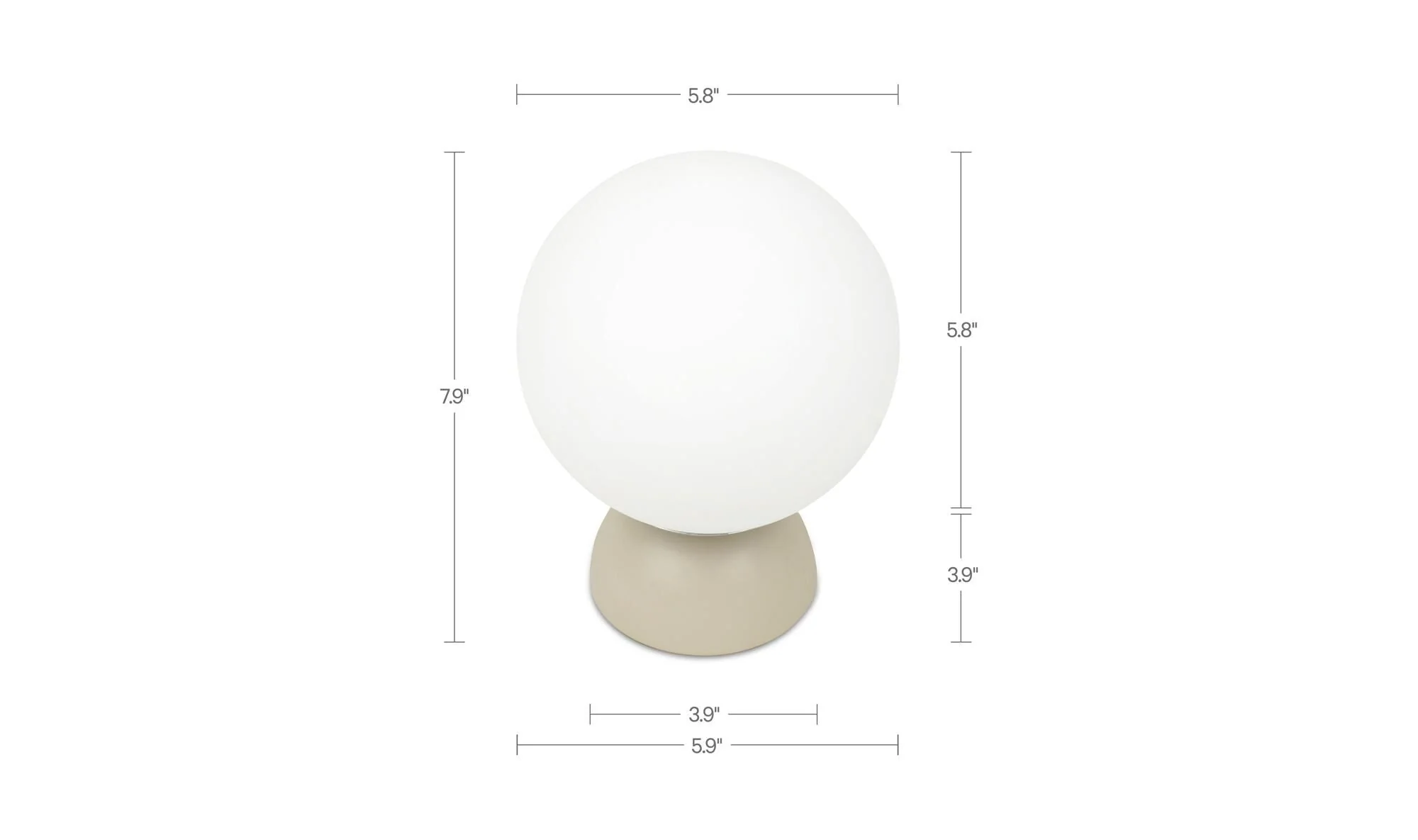 Ovi Table Lamp Soft Beige - Image 8