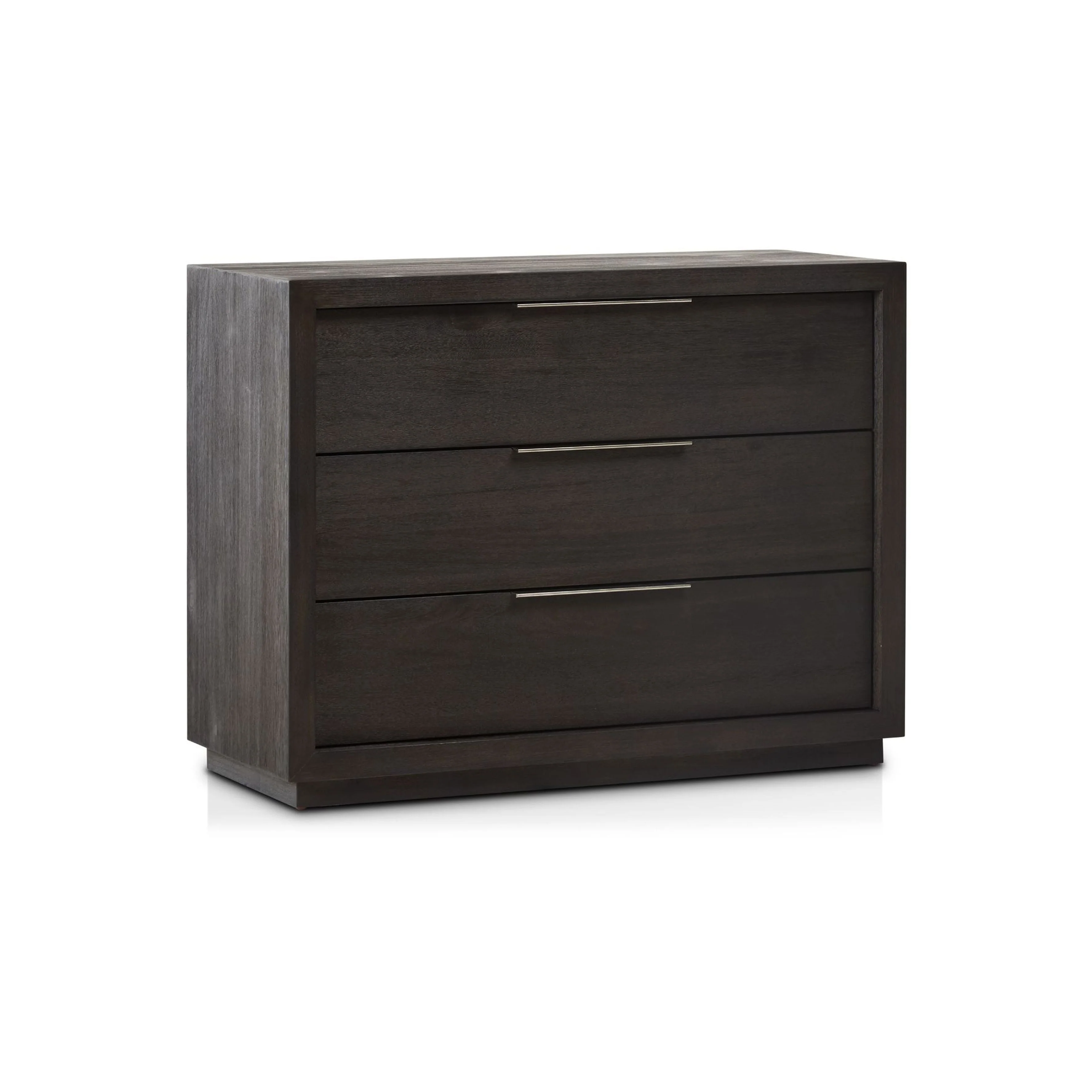 Oxford 3 Drawer Nightstand in Basalt Grey - Image 3