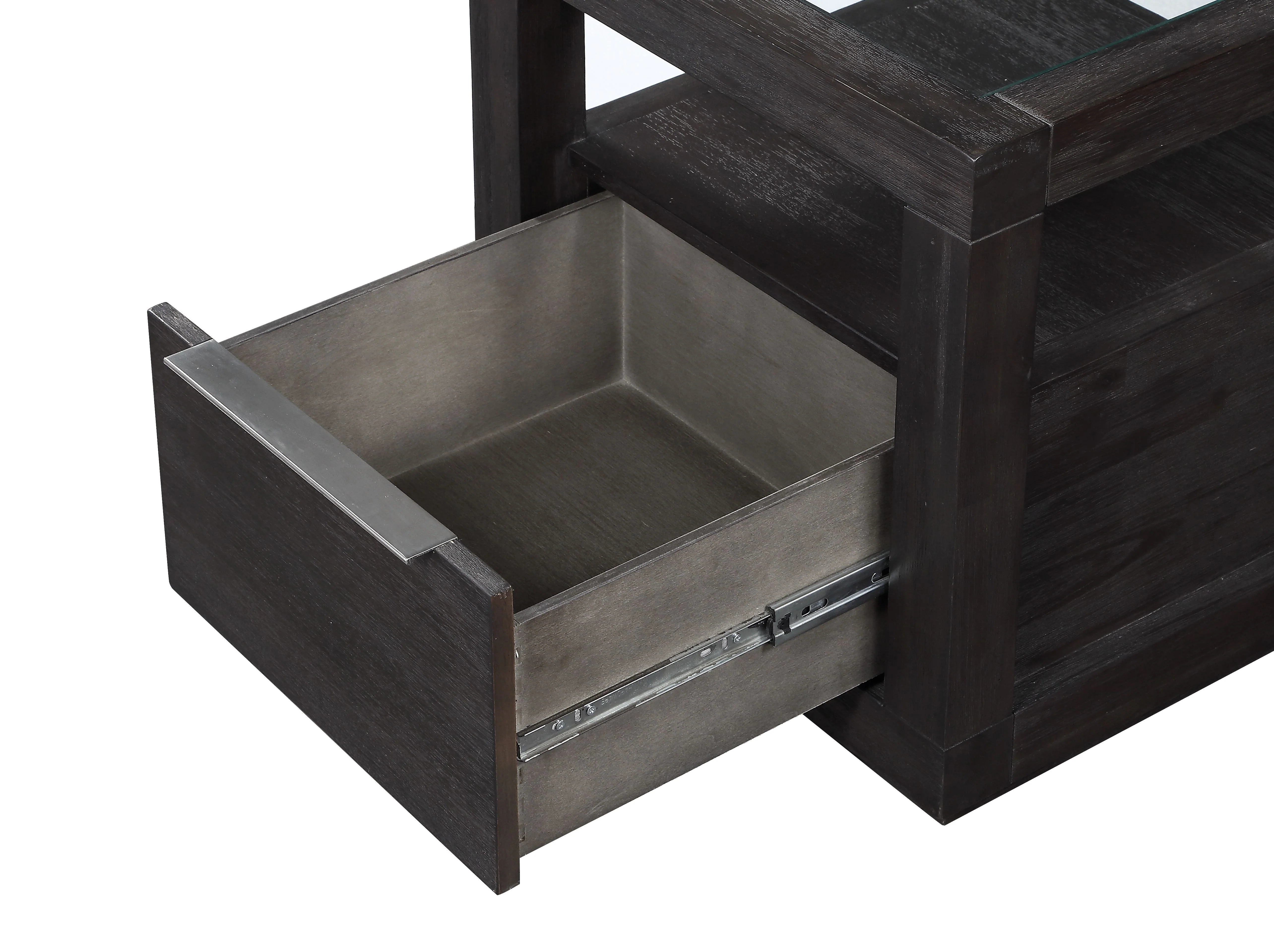 Oxford One Drawer End Table in Basalt Grey - Image 5