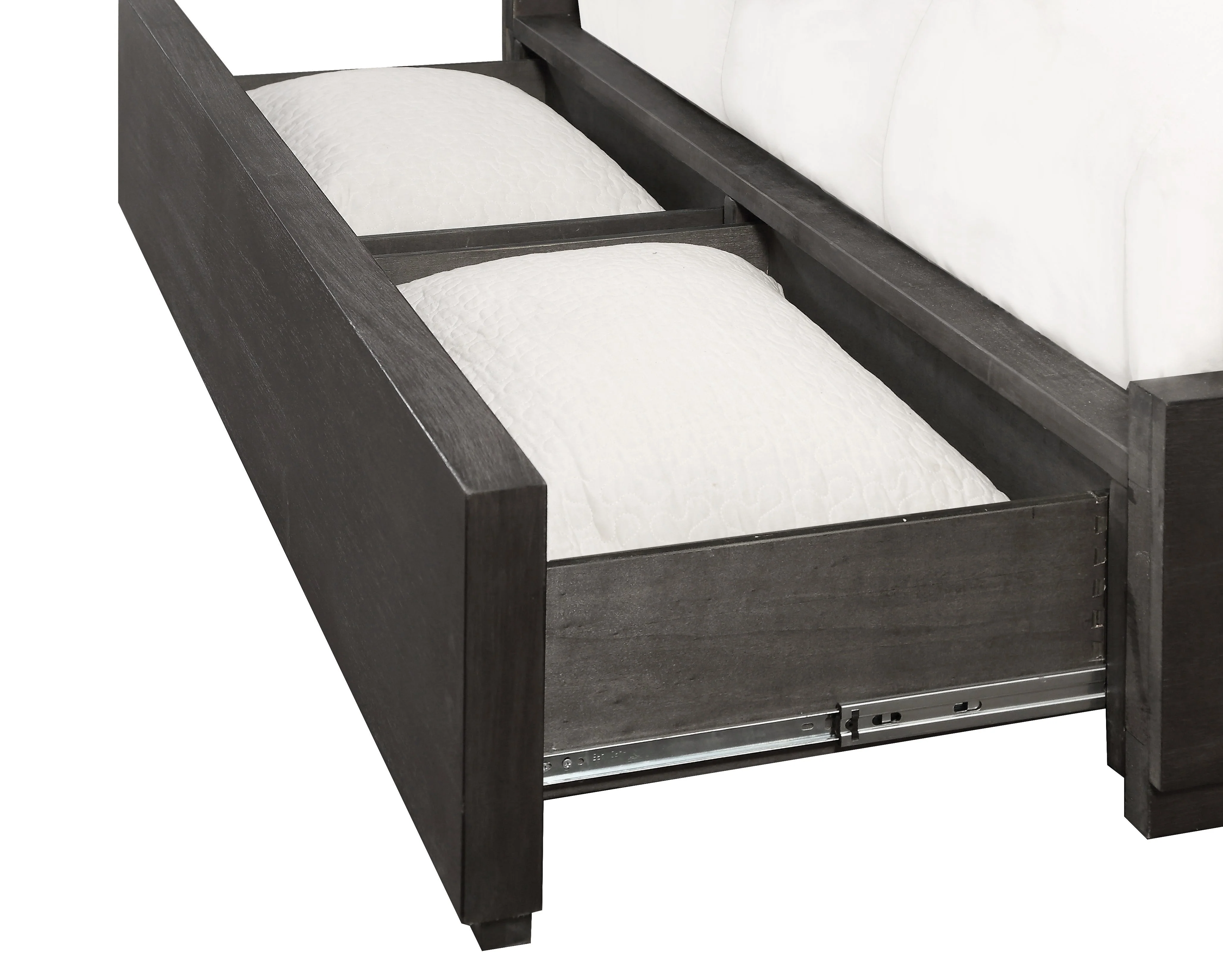 Oxford Upholstered Footboard California King Storage Bed in Dolphin - Image 5