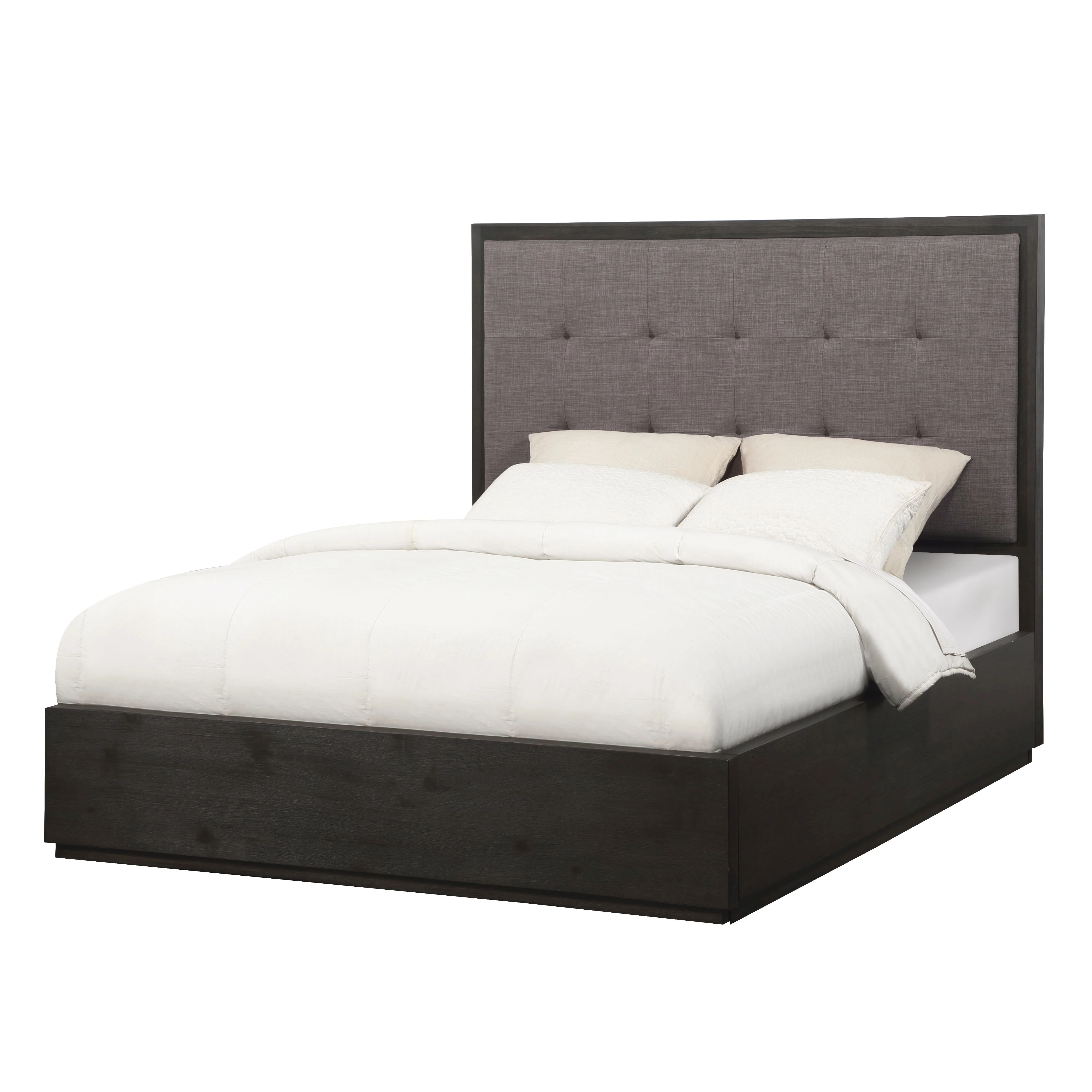 Oxford Upholstered Footboard Full Storage Bed in Dolphin - Image 6