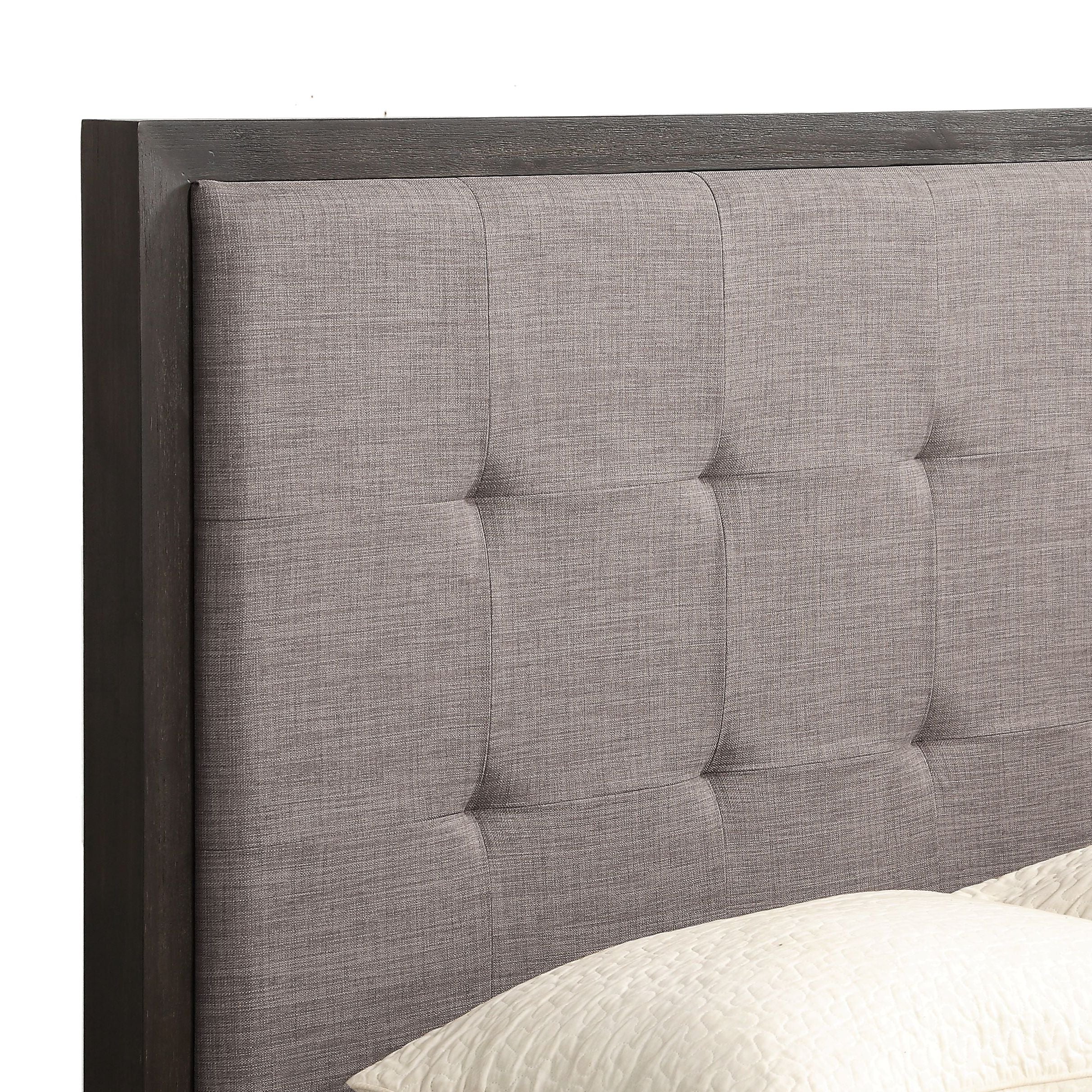 Oxford Upholstered Footboard Queen Storage Bed in Dolphin - Image 4