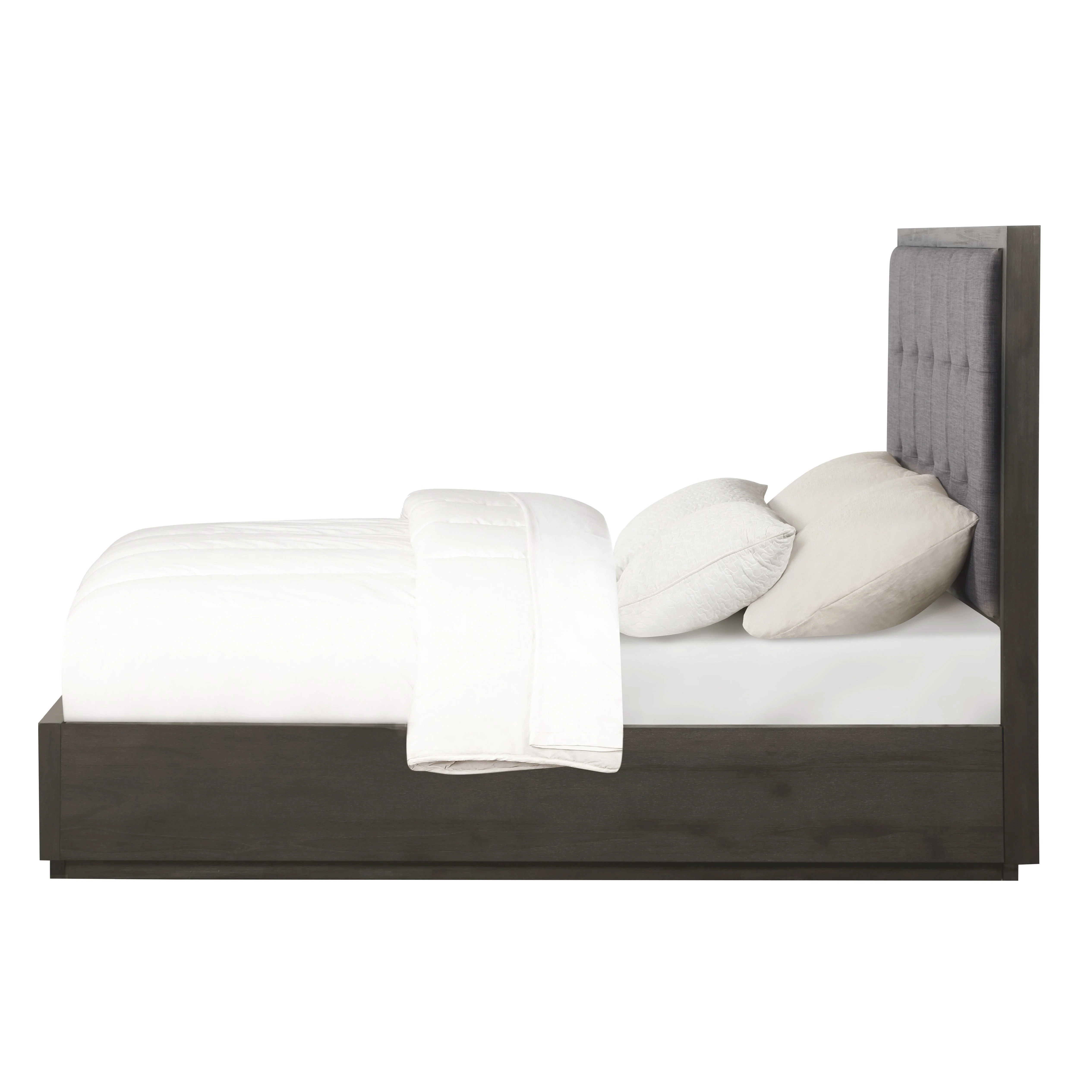 Oxford Upholstered Platform Bed in Dolphin (67") - Image 6