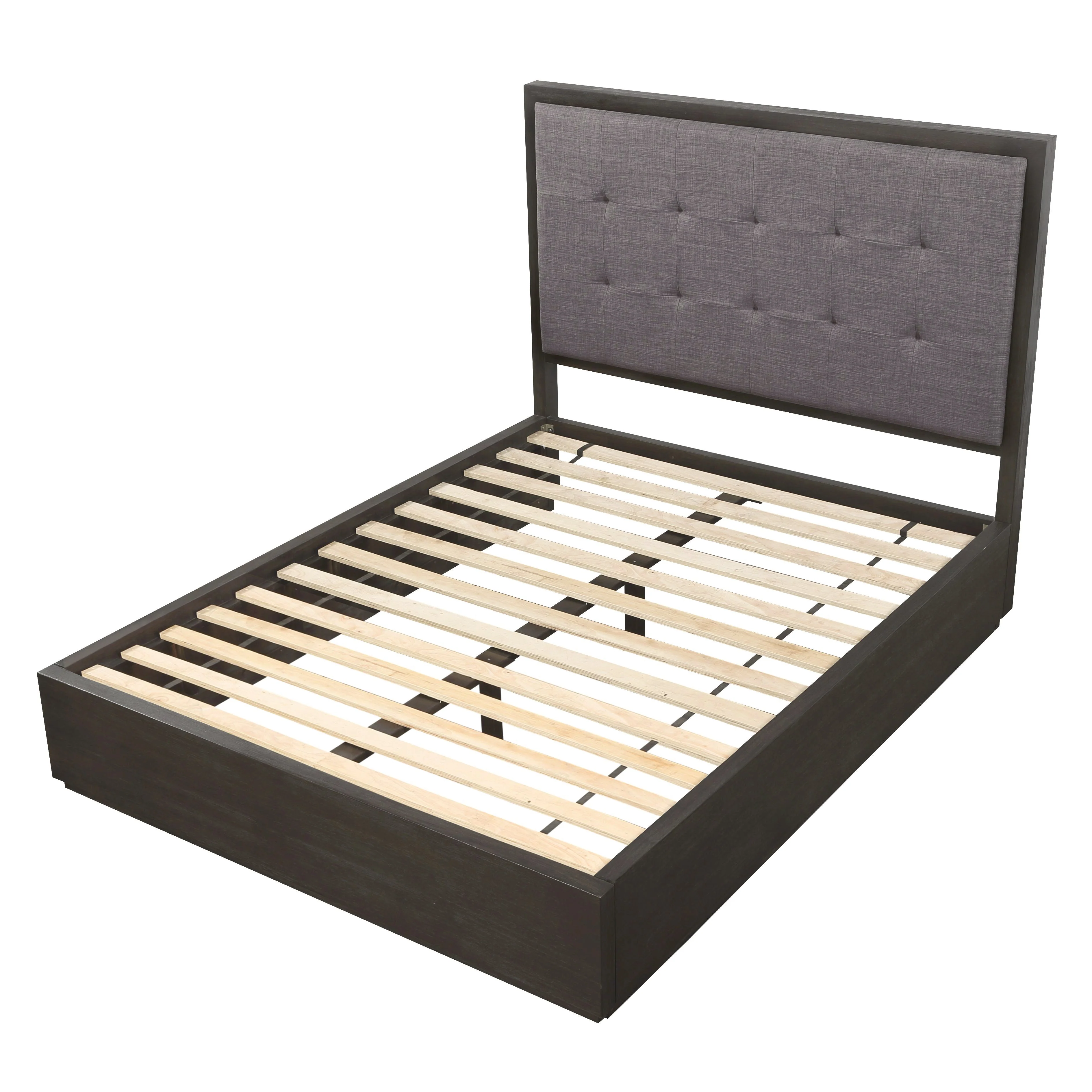 Oxford Upholstered Platform Bed in Dolphin (67") - Image 7