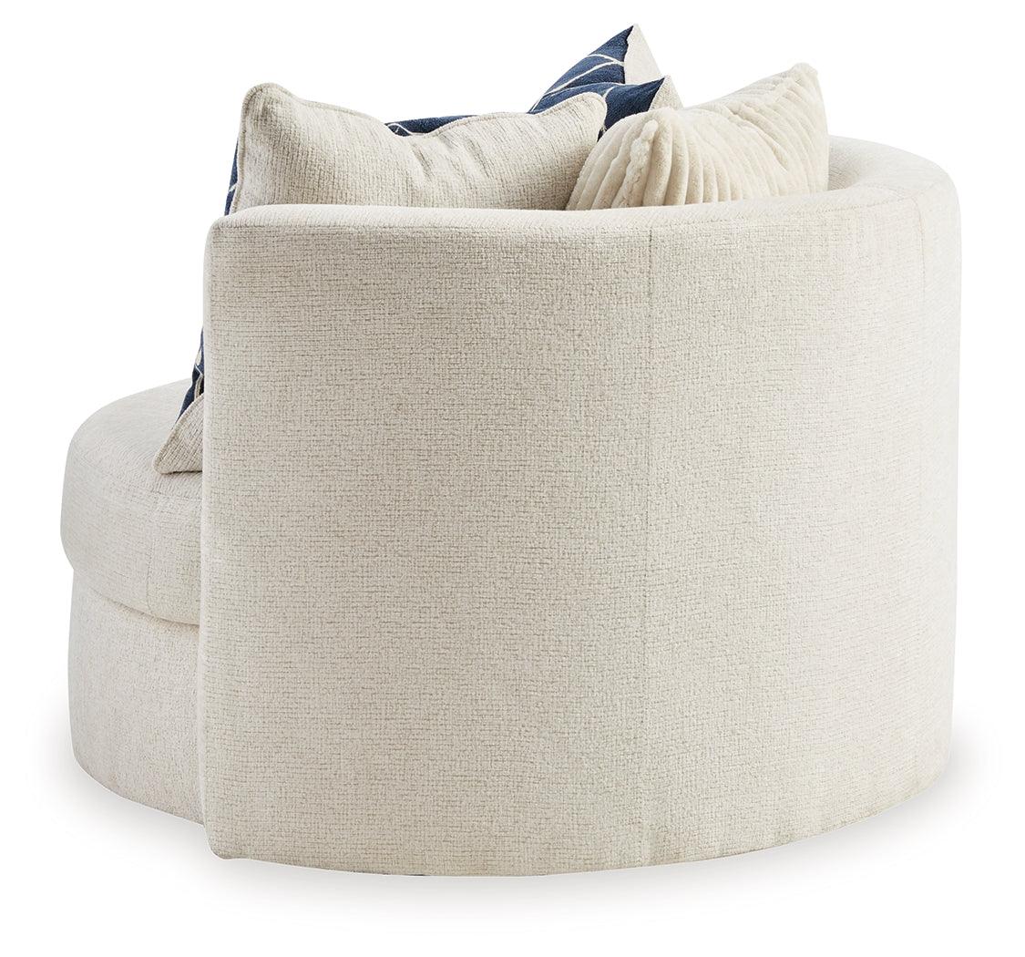 Padova Ivory Swivel Accent Chair - Image 5