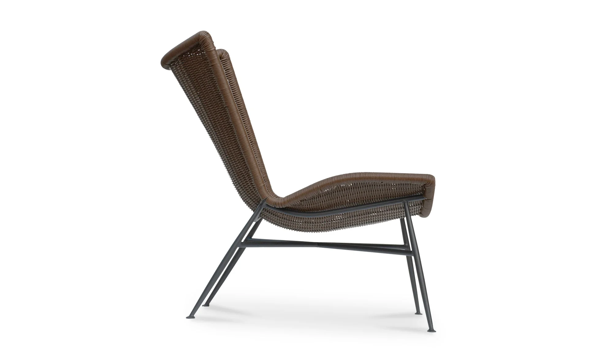 Paige Outdoor Accent Chair Brown - Image 4