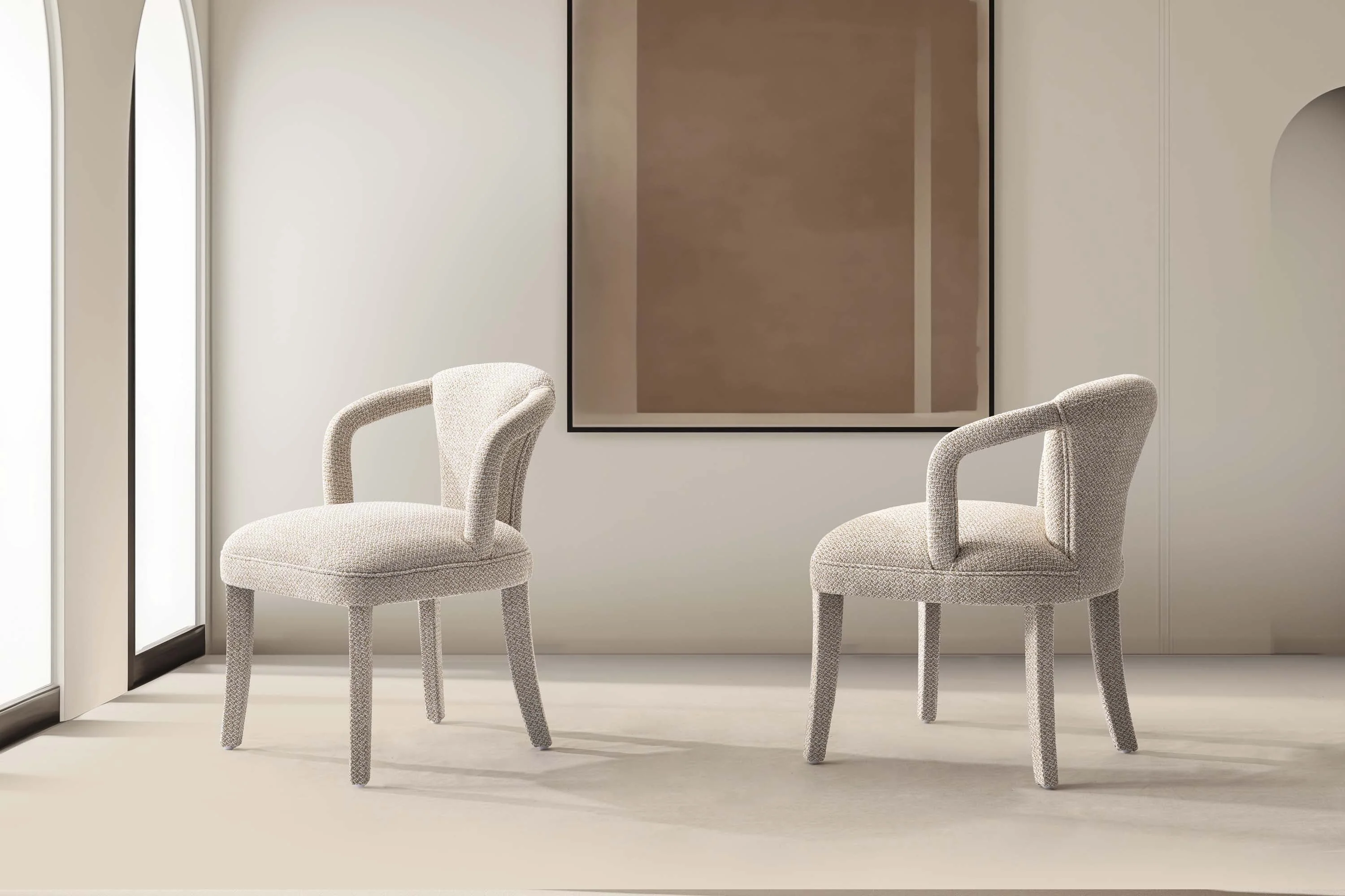 Palmer Dining Armchair in Gold Dust (set of 2) - Image 2