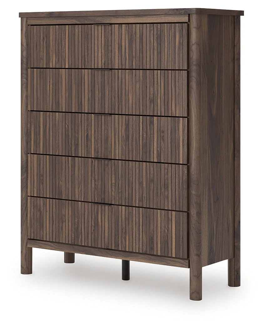Pamytta Brown Wide Chest of Drawers - Image 3