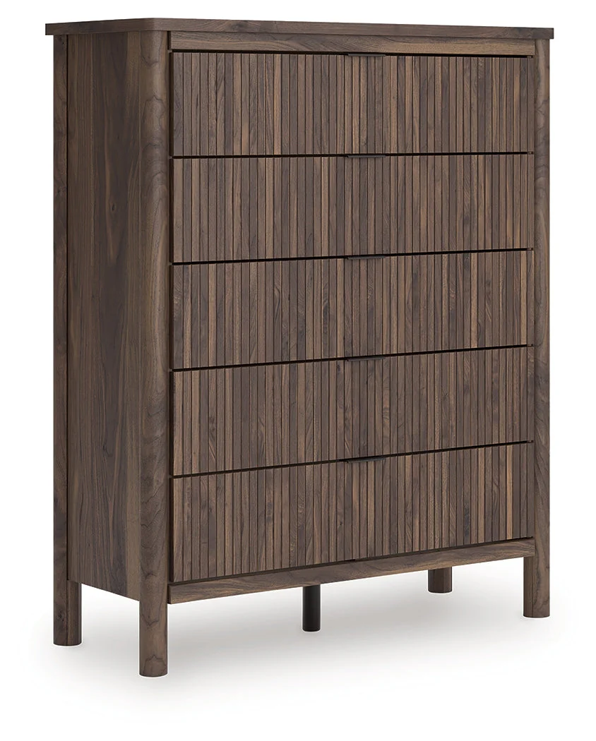 Pamytta Brown Wide Chest of Drawers - Image 4
