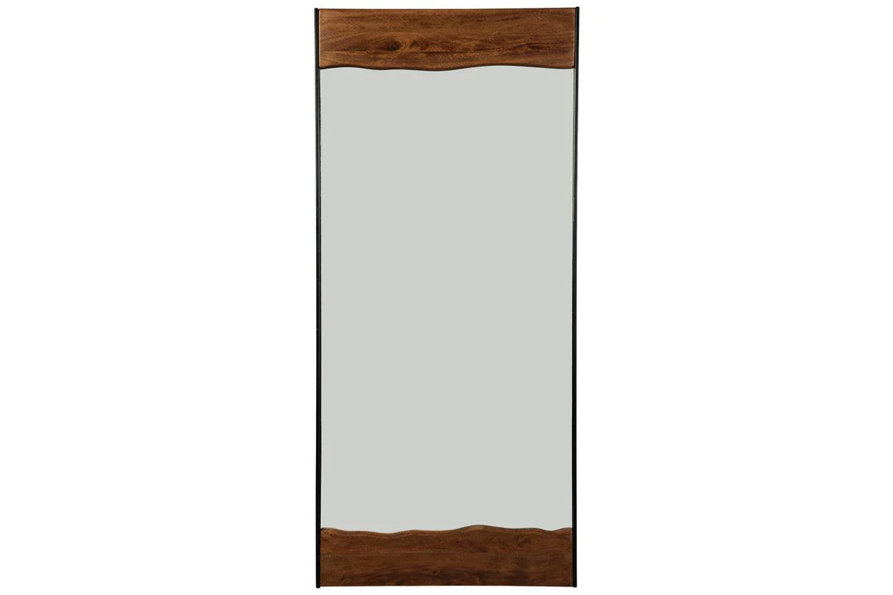 Panchali Brown/Black Floor Mirror - Image 3