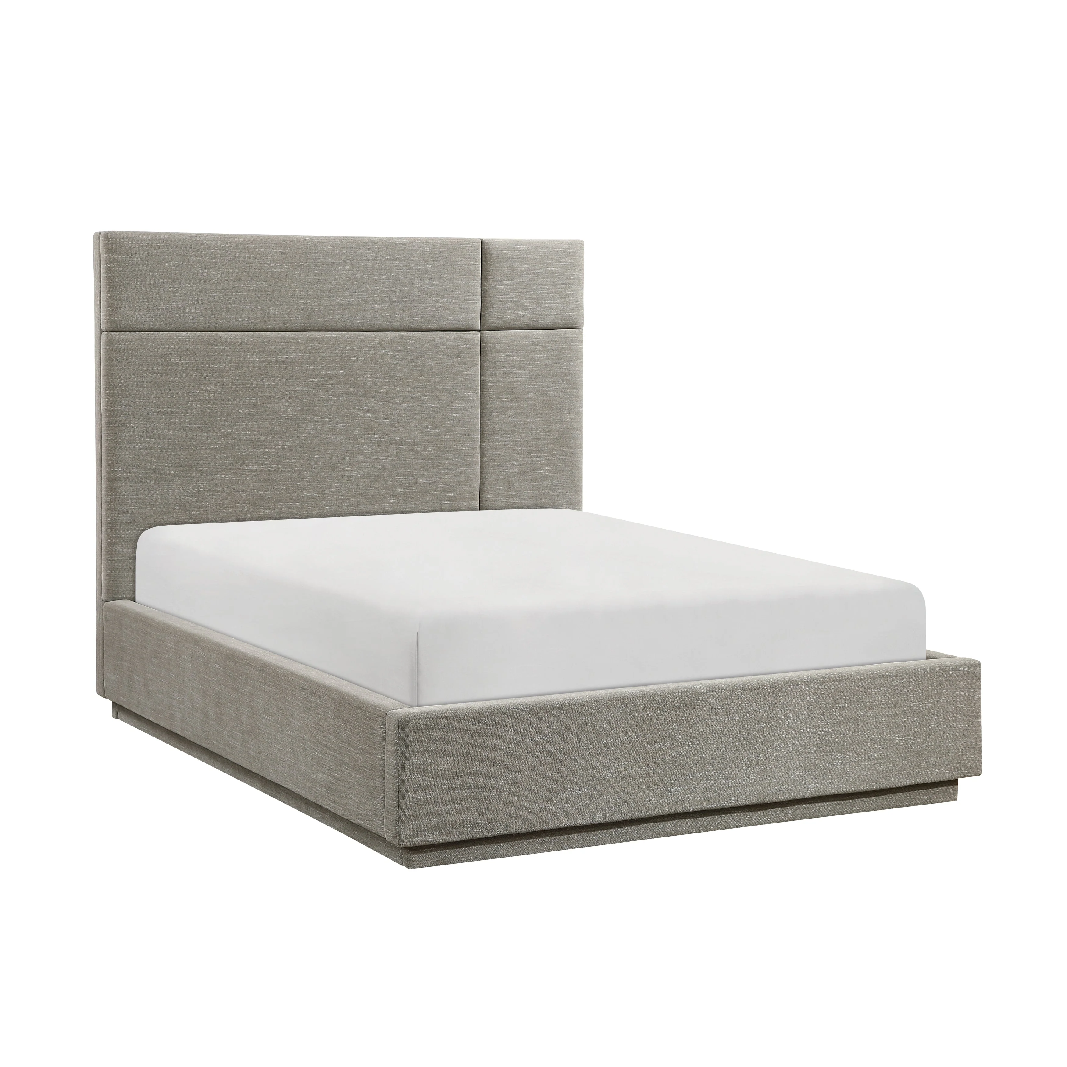 Paola Forest Green Eastern King Upholstered Platform Bed - Image 2