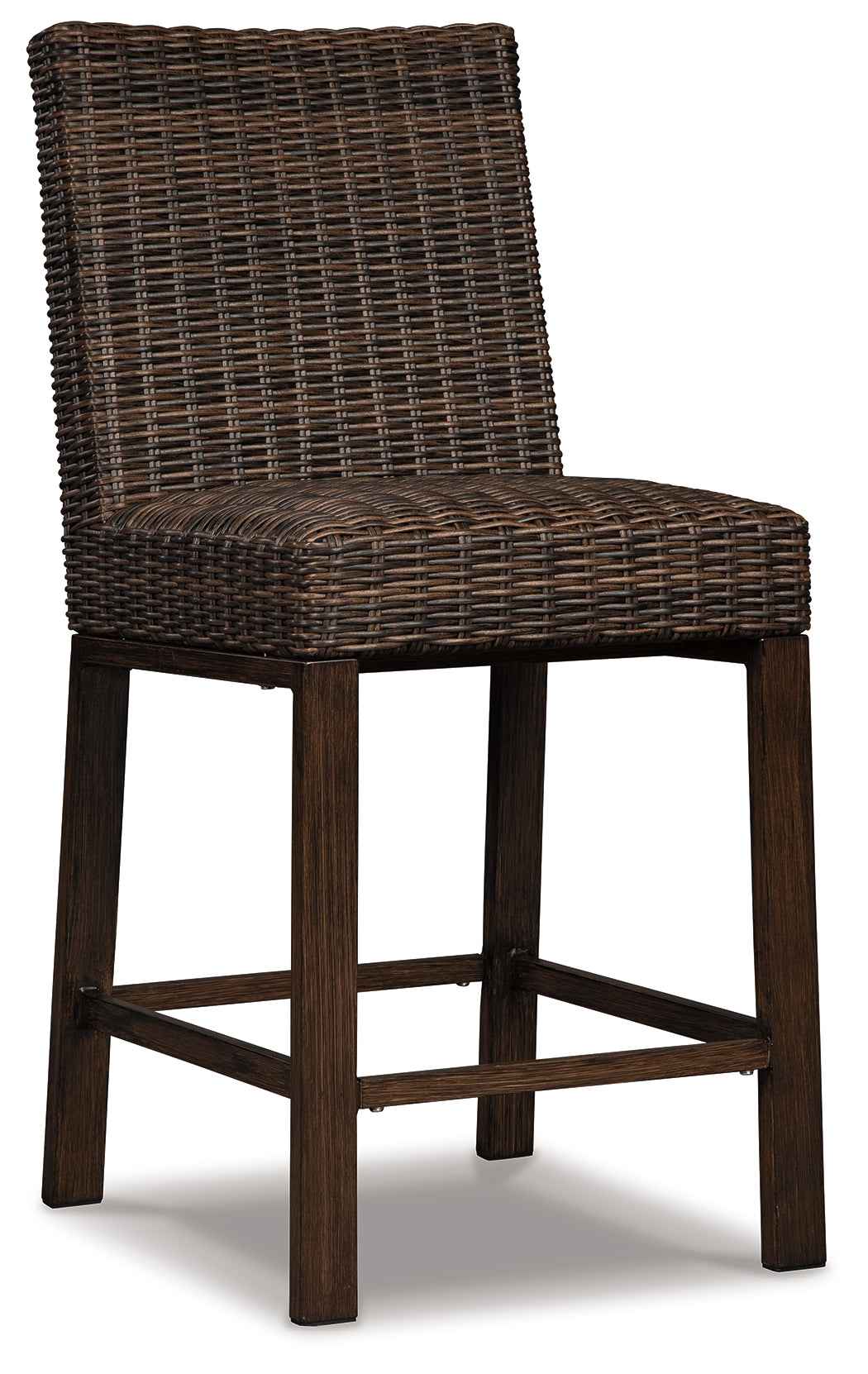 Paradise Trail Medium Brown Outdoor Bar Fire Pit Table with 6 Barstools - Image 15