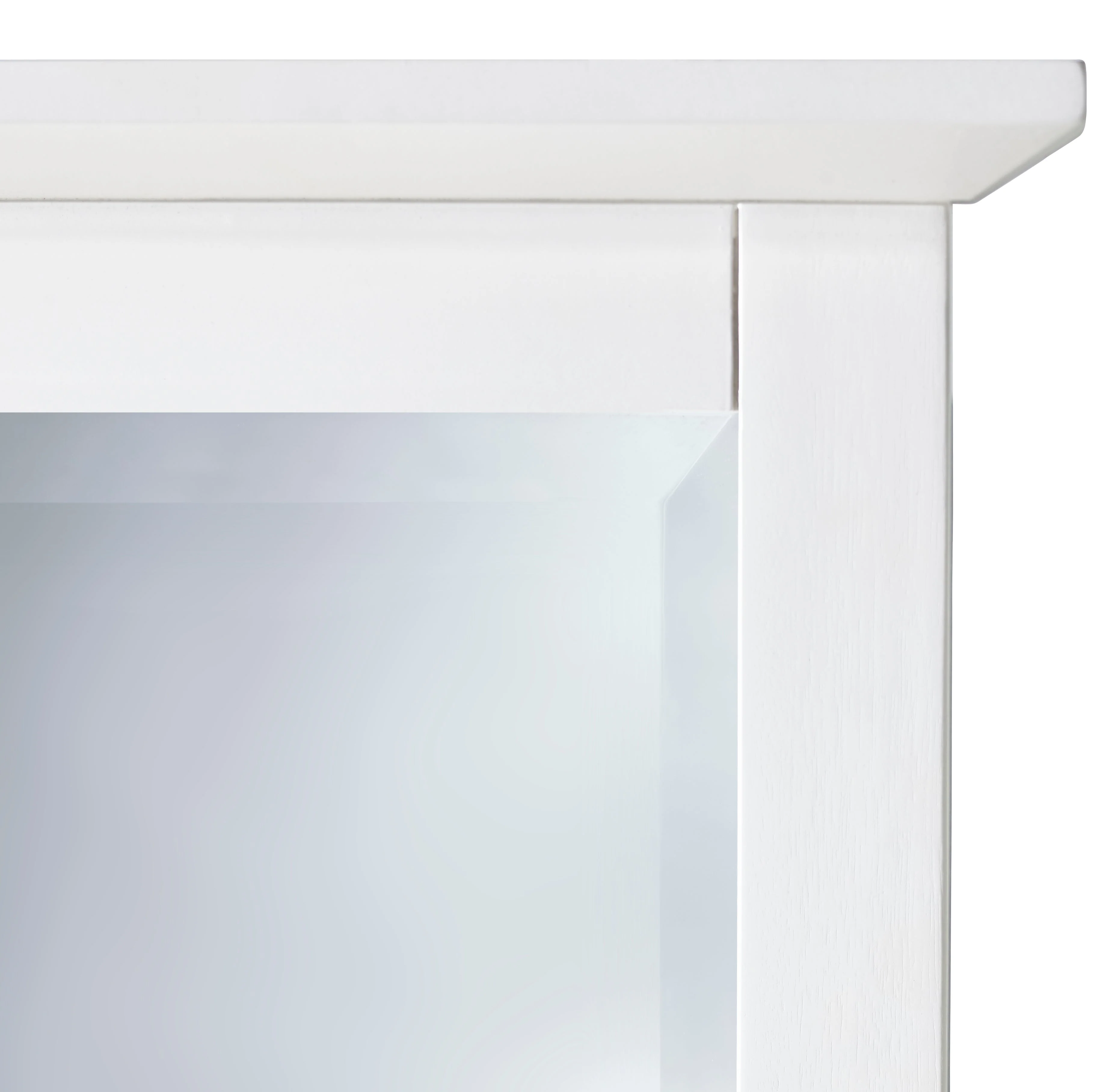 Paragon Beveled Glass Mirror in White - Image 2